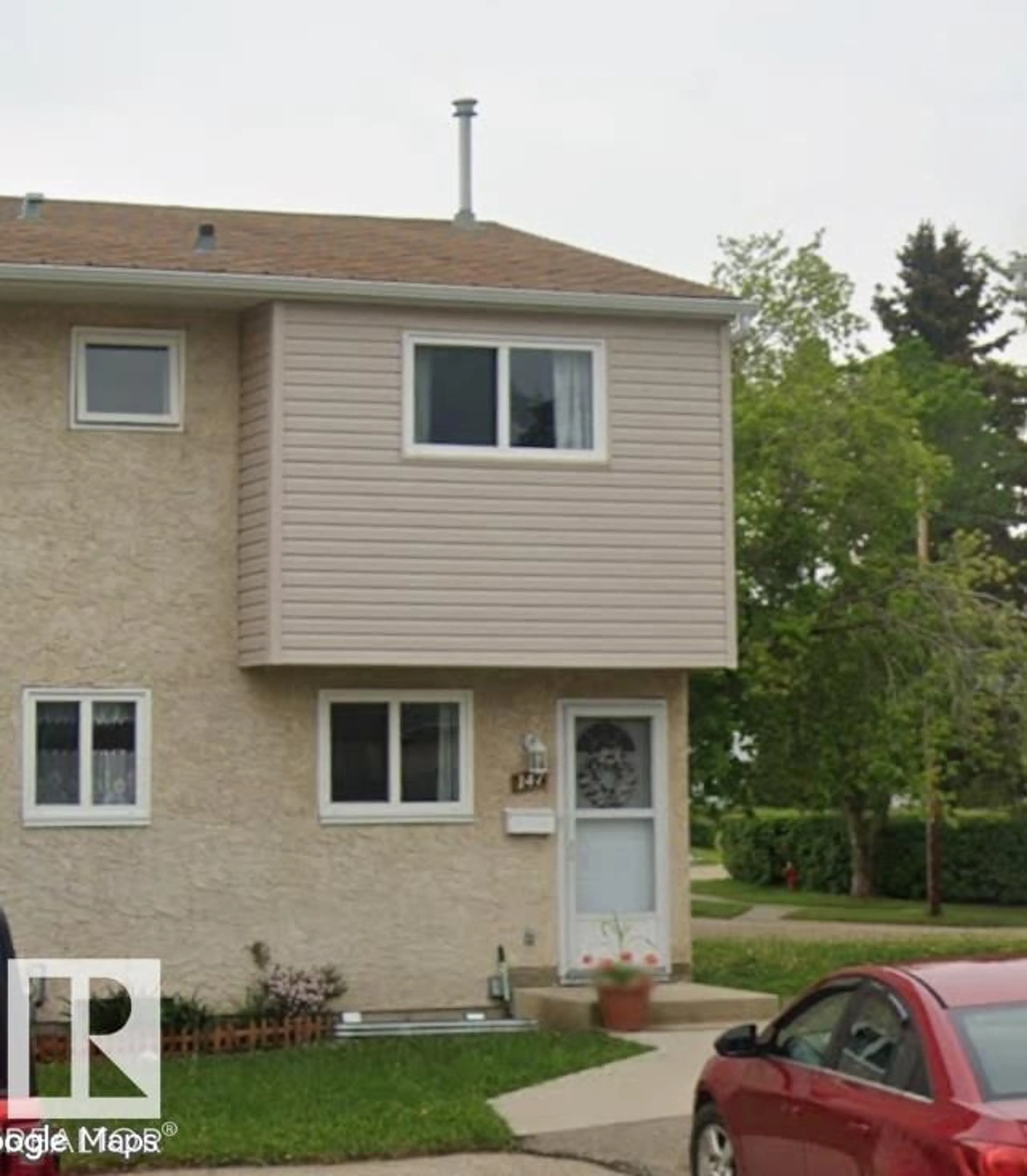 Home with vinyl exterior material, street for #147 - 5231 51 ST, Bon Accord Alberta T0A0H0