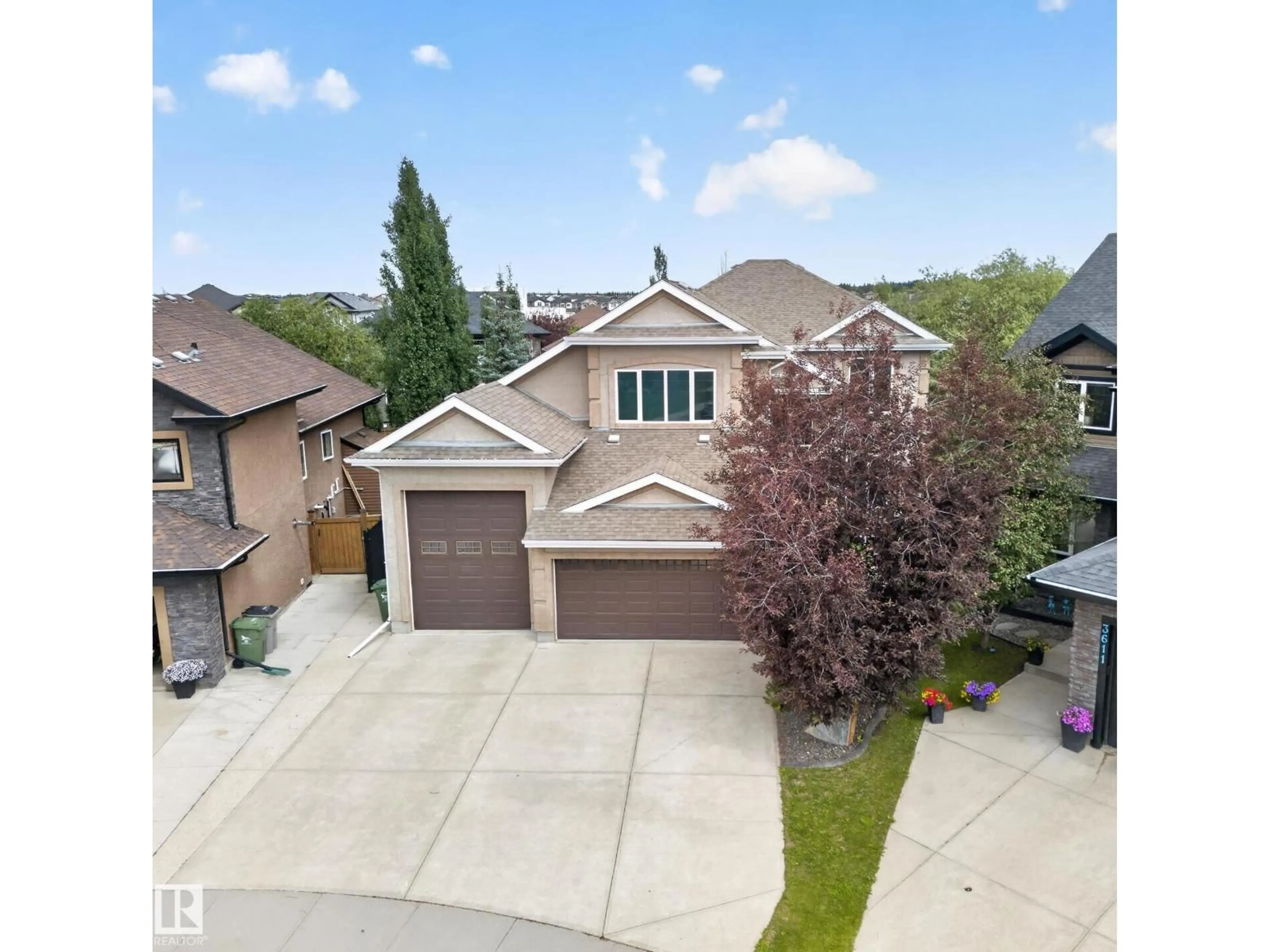 A pic from outside/outdoor area/front of a property/back of a property/a pic from drone, street for 6502 37 AV, Beaumont Alberta T4X0G6