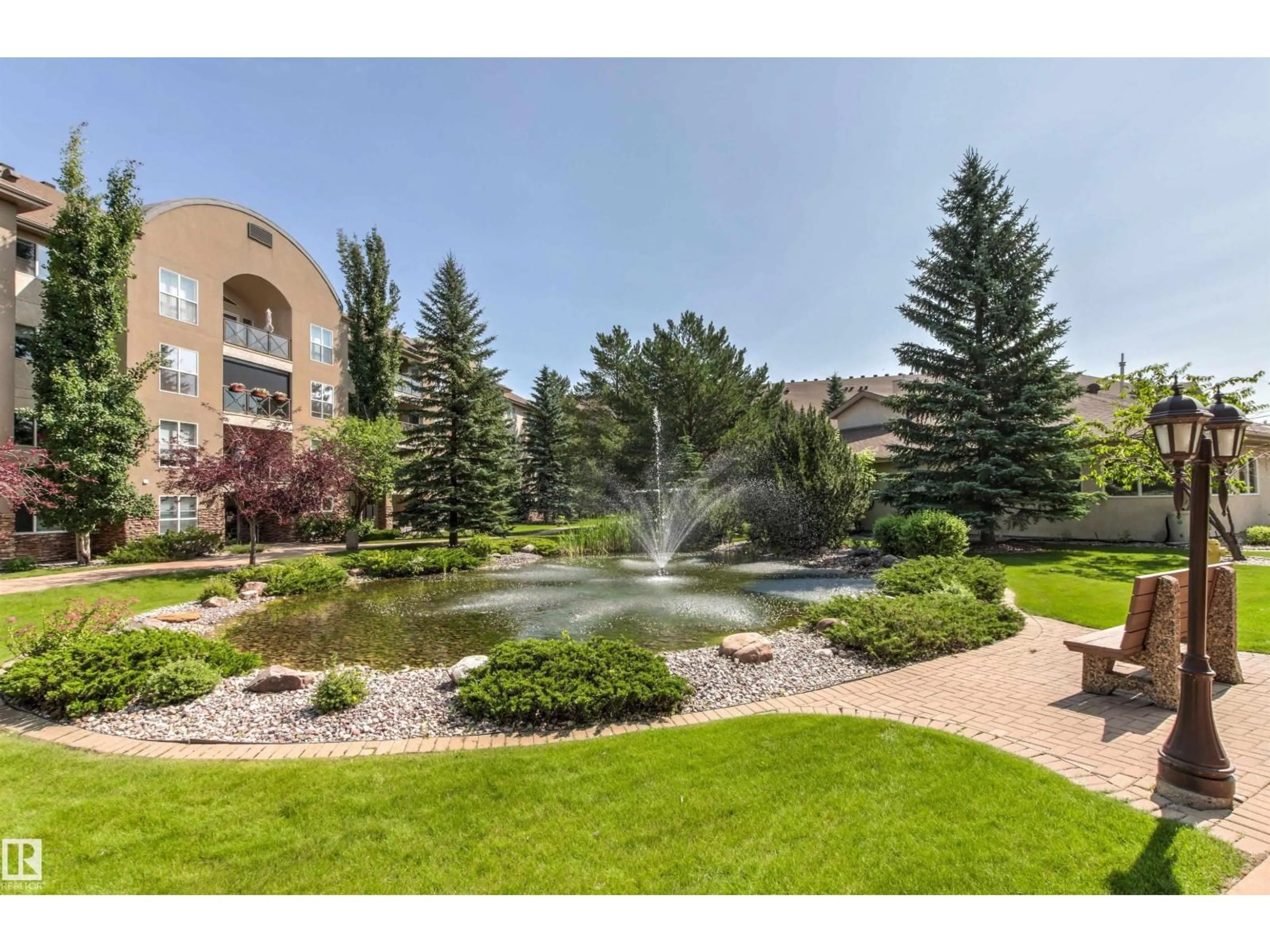 Patio, water/lake/river/ocean view for #203 - 8956 156 ST, Edmonton Alberta T5R5Z6