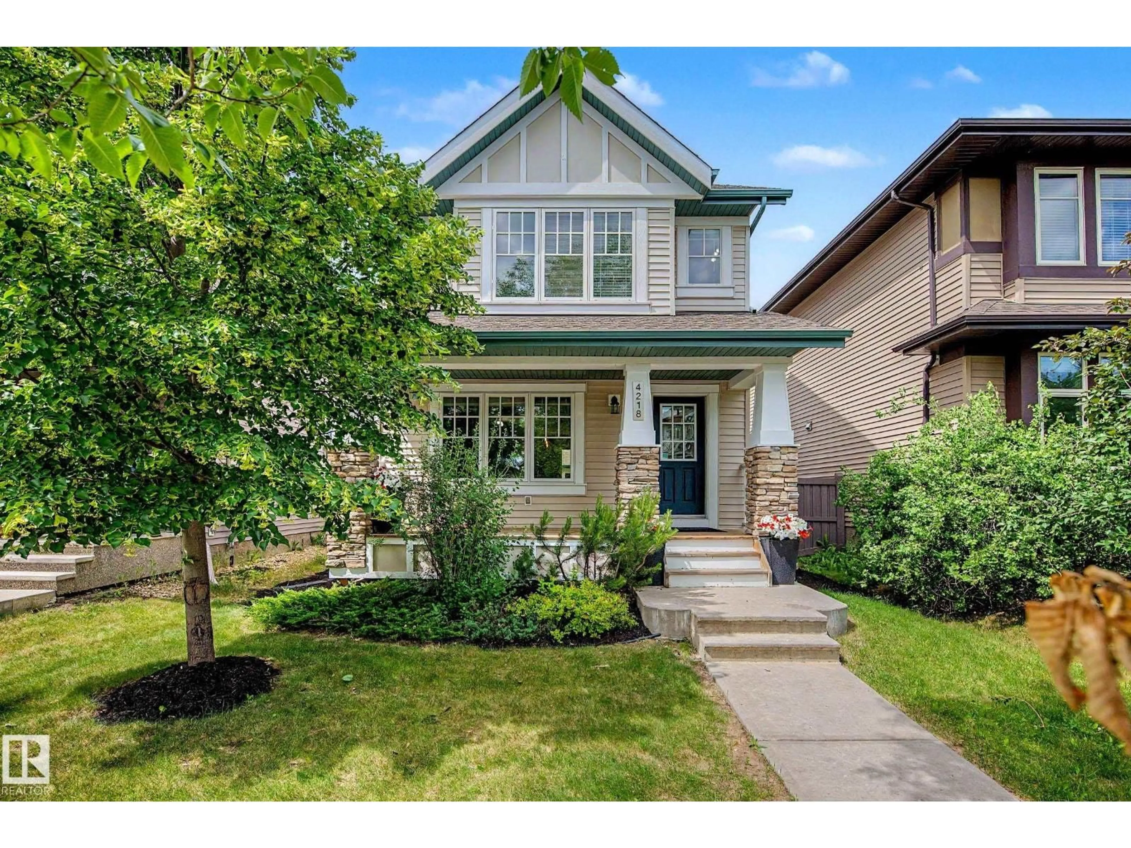 Home with brick exterior material, street for 4218 ALLAN LINK LI, Edmonton Alberta T6W2K1