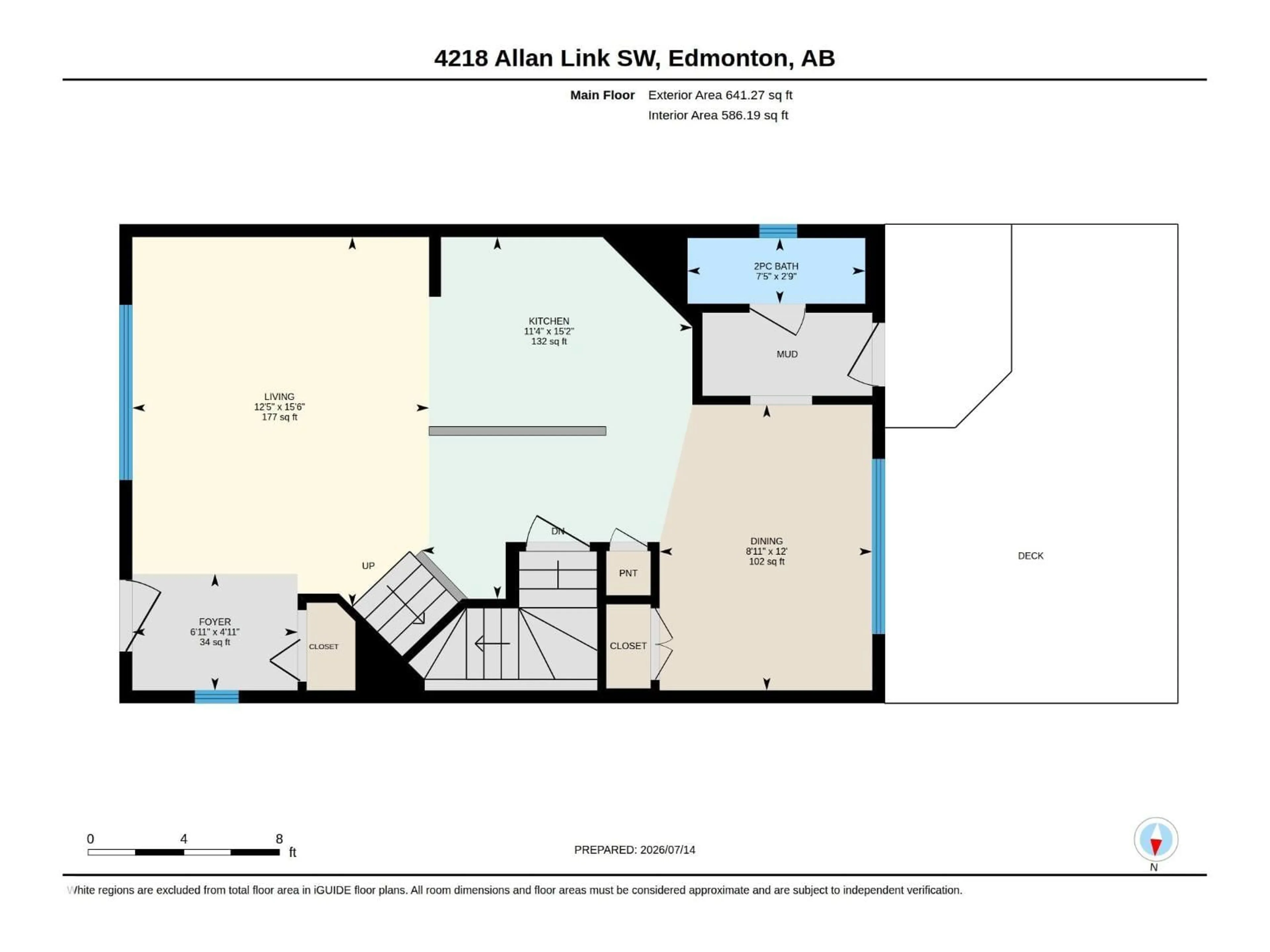 Floor plan for 4218 ALLAN LINK LI, Edmonton Alberta T6W2K1