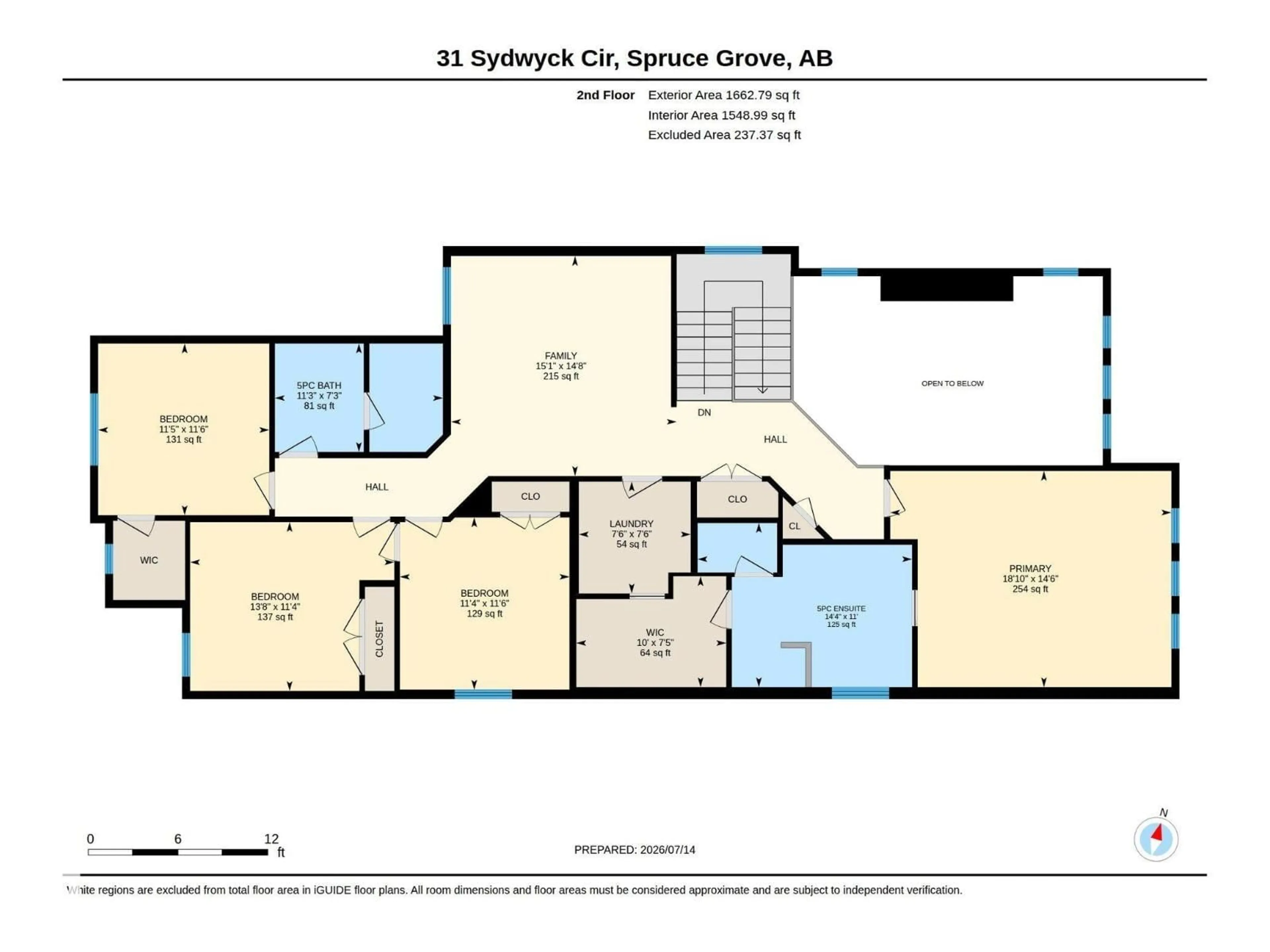 Floor plan for 31 SYDWYCK CI, Spruce Grove Alberta T7X4C9