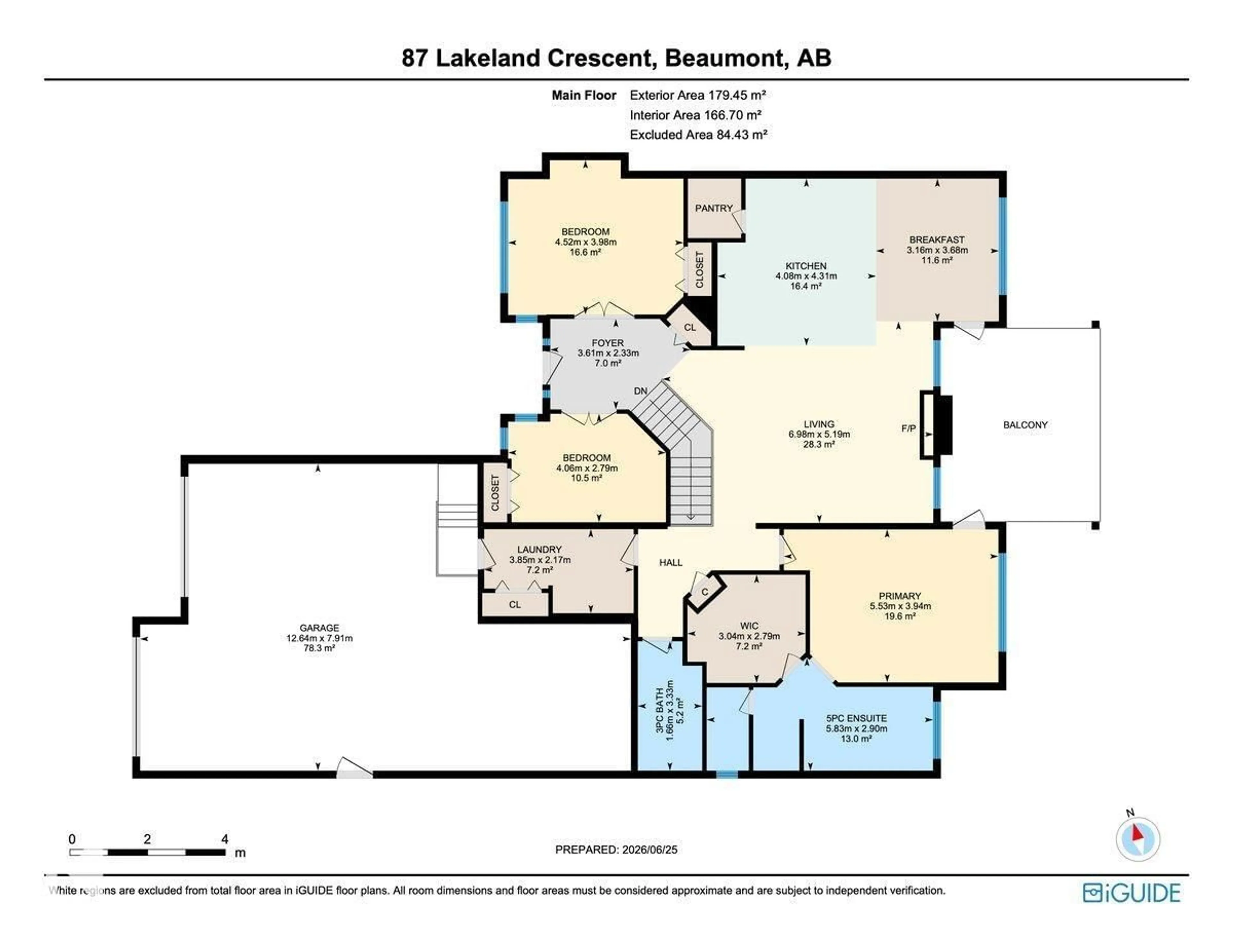 Floor plan for 87 LAKELAND CR, Beaumont Alberta T4X0B5