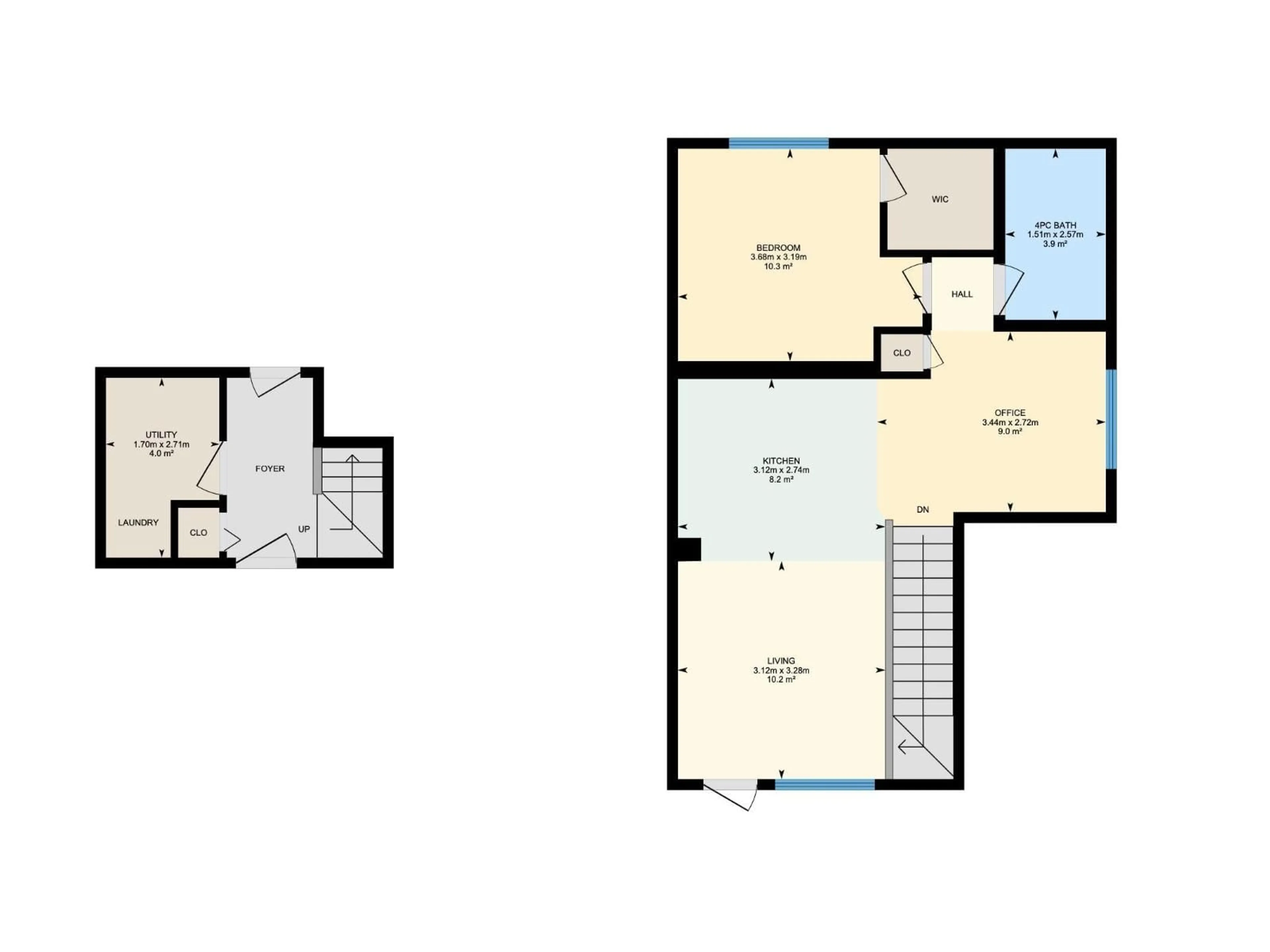 Floor plan for #61A - 1530 TAMARACK BV, Edmonton Alberta T6T2E6