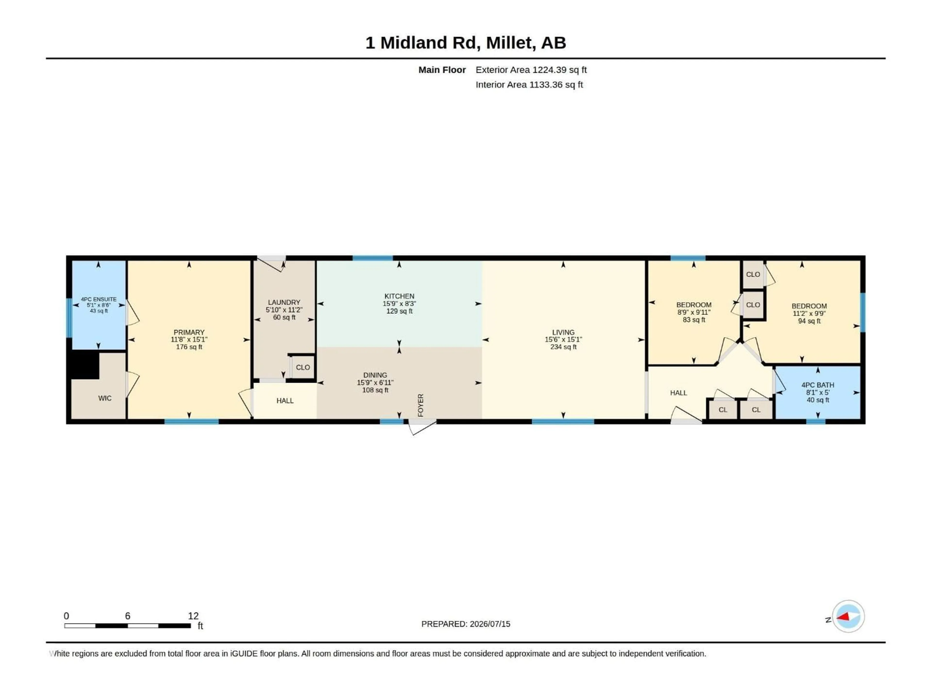 Floor plan for 1 MIDLAND RD, Millet Alberta T0C1Z0
