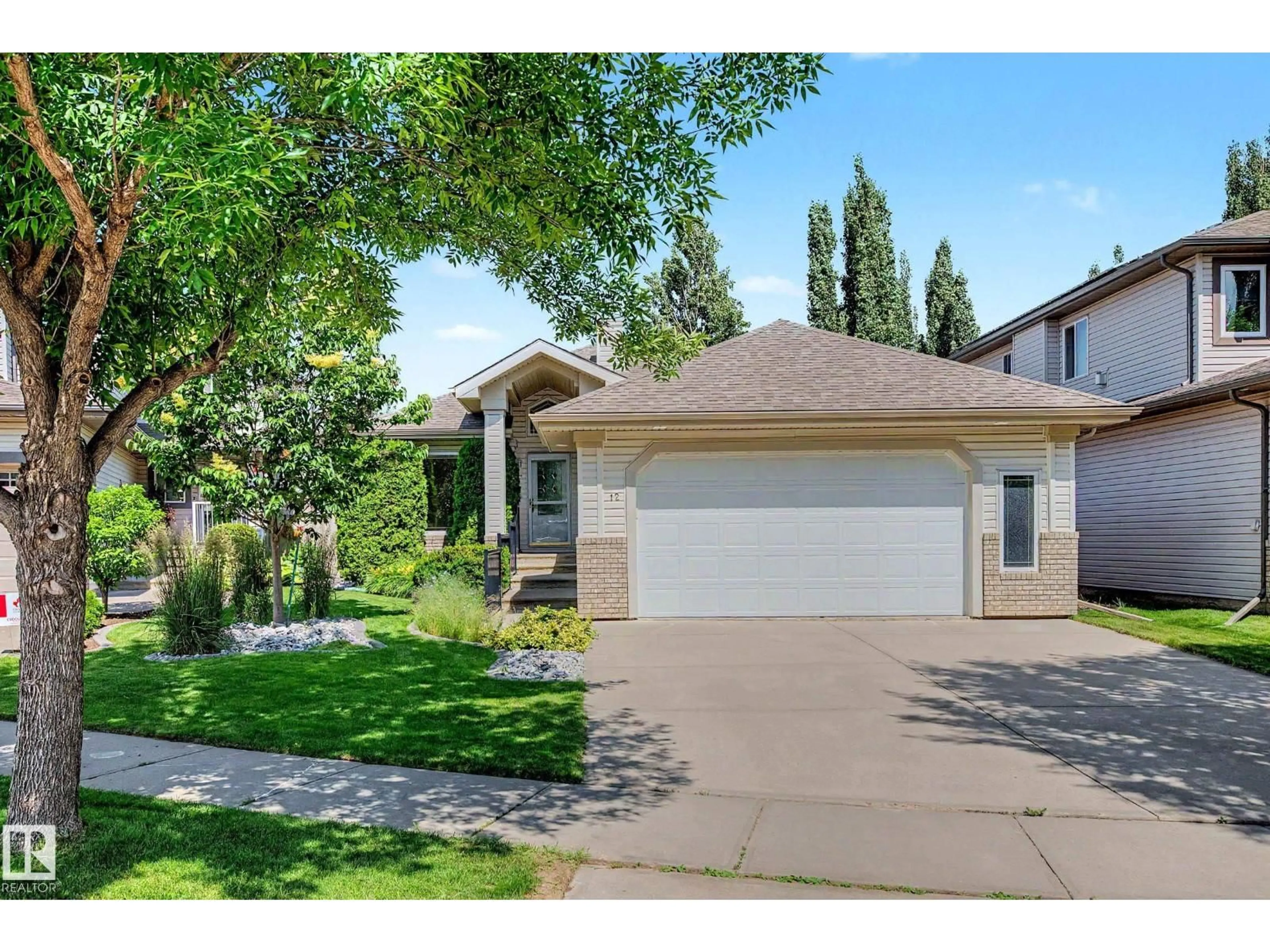 Home with vinyl exterior material, street for 12 ENCINO CL, St. Albert Alberta T8N7B5