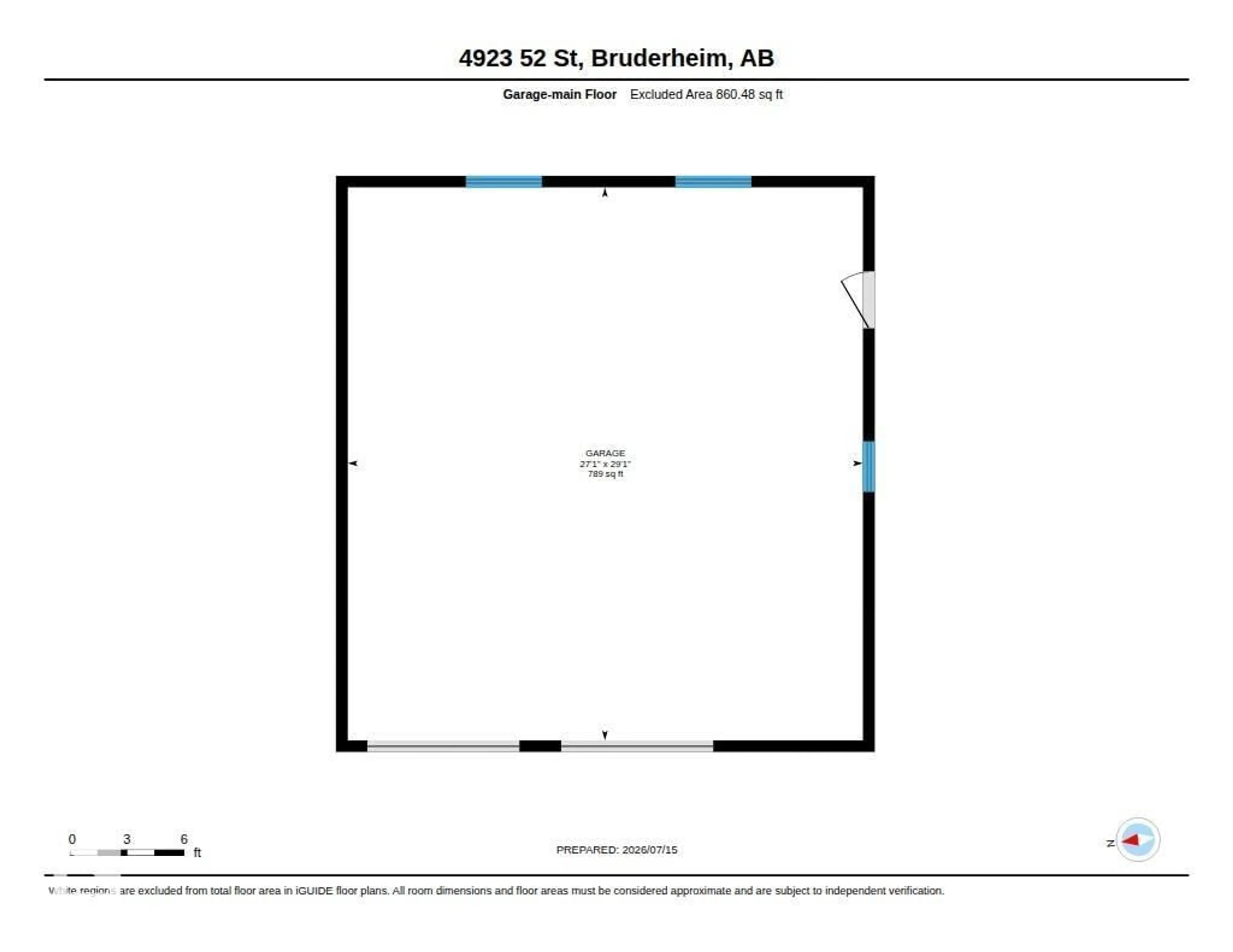 Floor plan for 4921 52 ST, Bruderheim Alberta T0B0S0