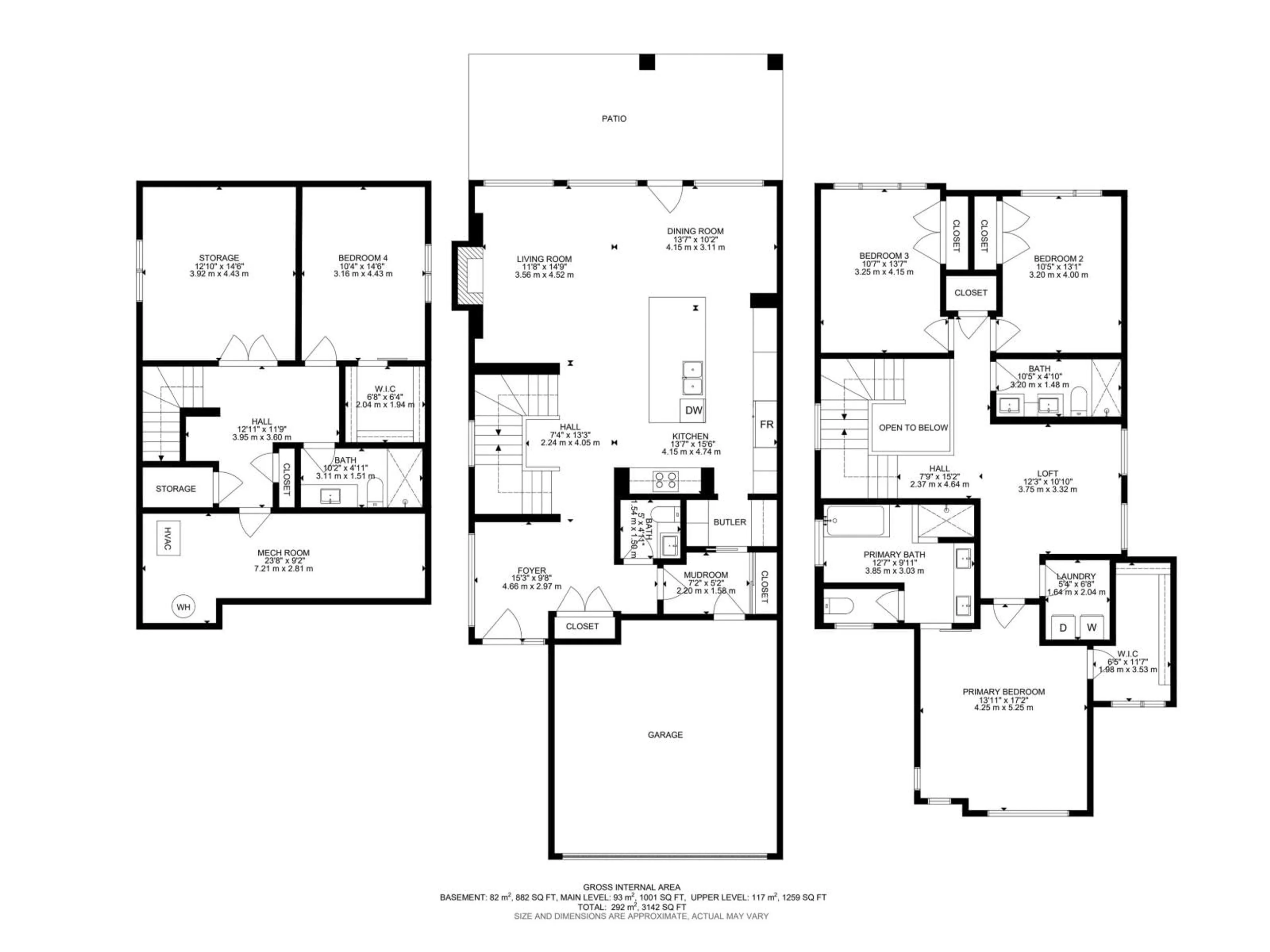 Floor plan for 1463 HOWES CR, Edmonton Alberta T6W4G6