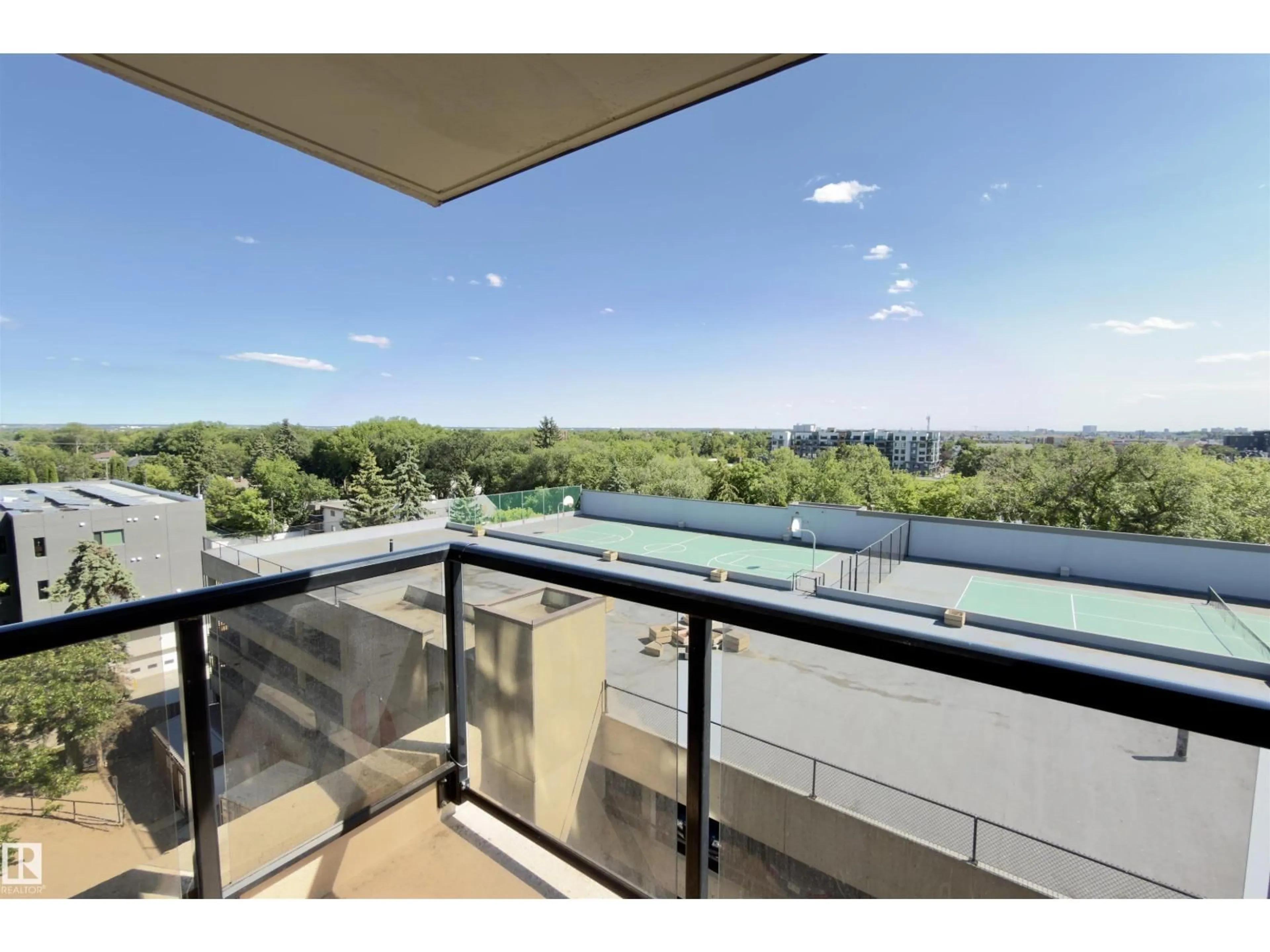 Balcony in the apartment, water/lake/river/ocean view for 10149 - 700 SASKATCHEWAN DR, Edmonton Alberta T6E6B6