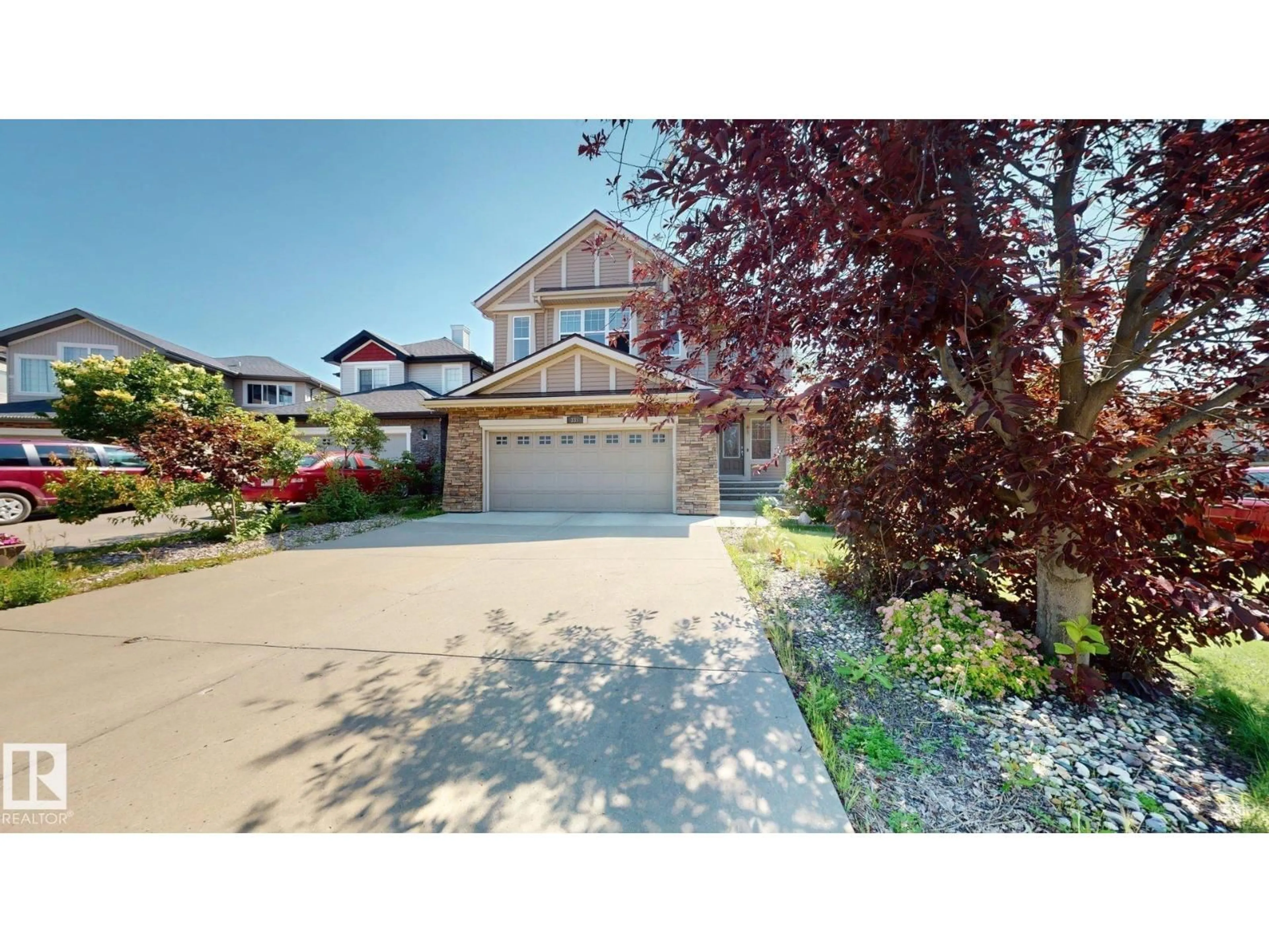A pic from outside/outdoor area/front of a property/back of a property/a pic from drone, street for 335 62 ST, Edmonton Alberta T6X0E5