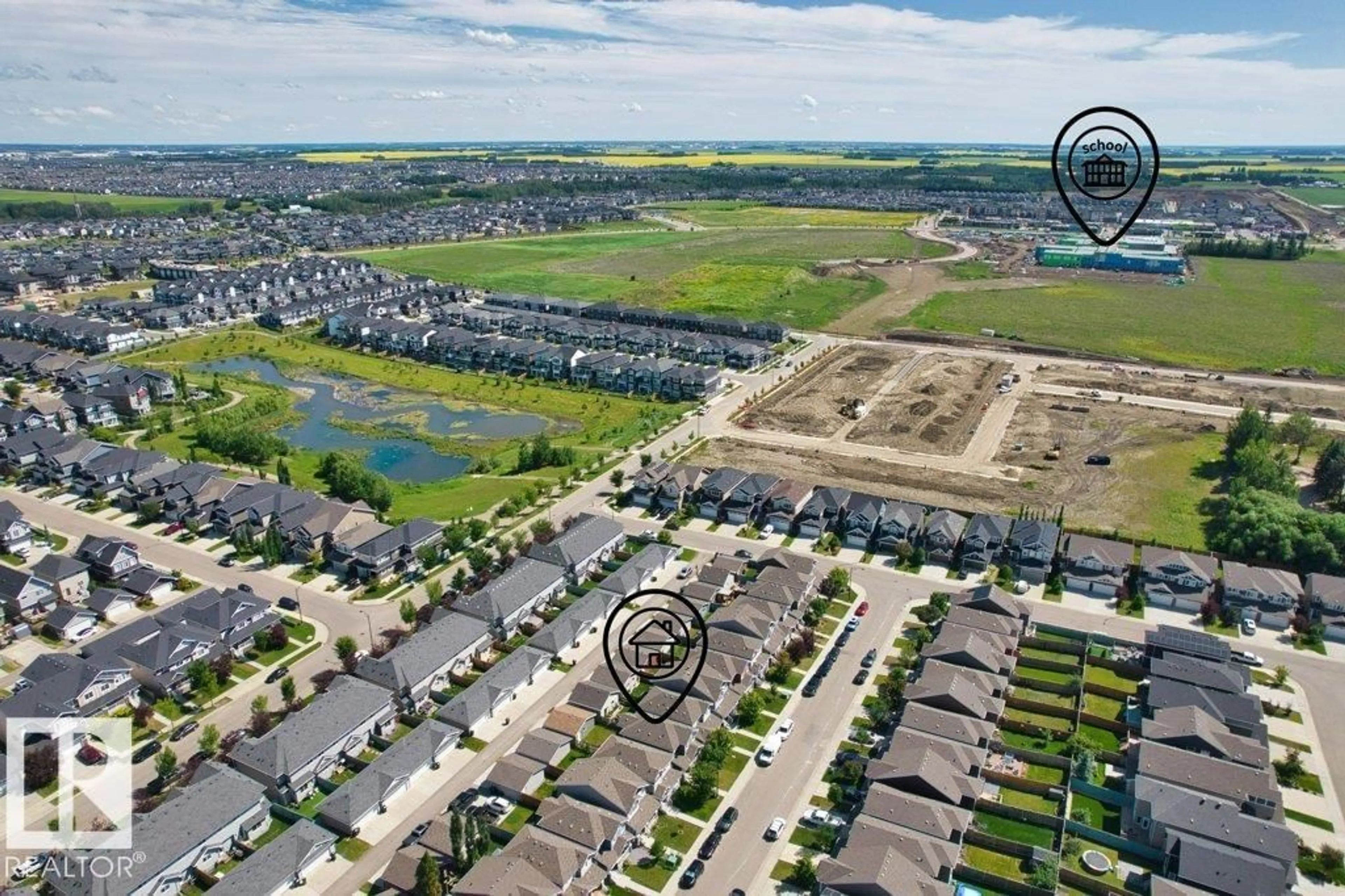 A pic from outside/outdoor area/front of a property/back of a property/a pic from drone, street for SW - 1627 167 ST, Edmonton Alberta T6W3C4
