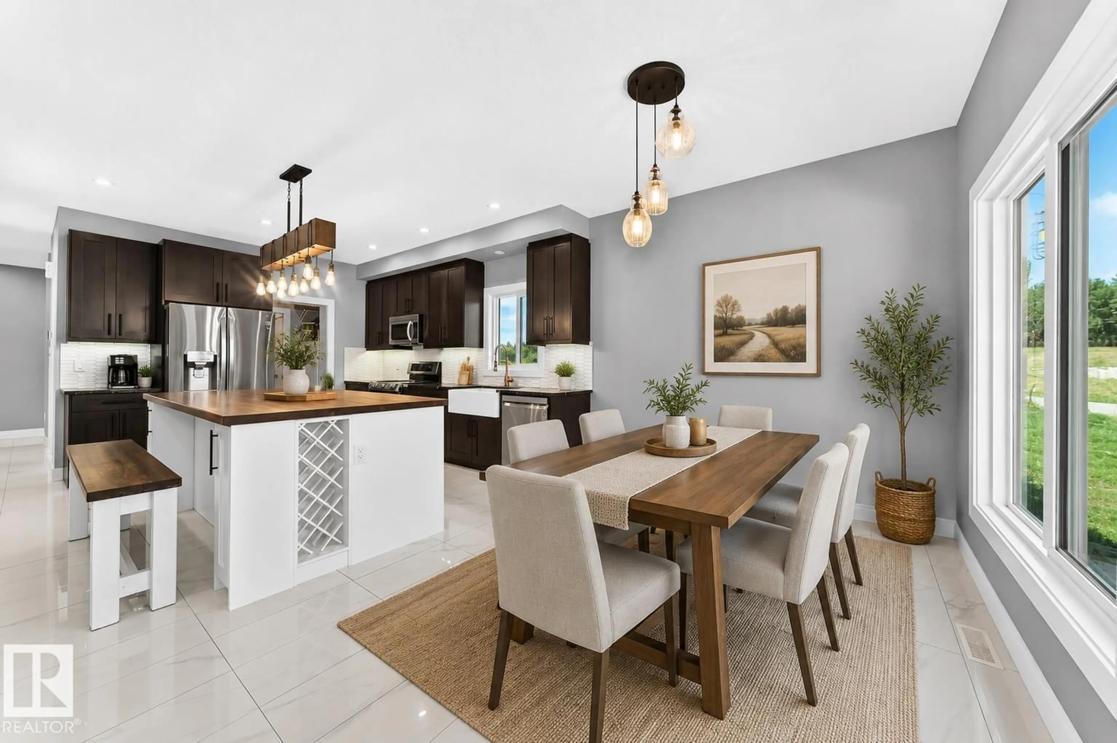 Open concept kitchen, unknown for 1226 TWP ROAD 540, Rural Parkland County Alberta T7Y0H8