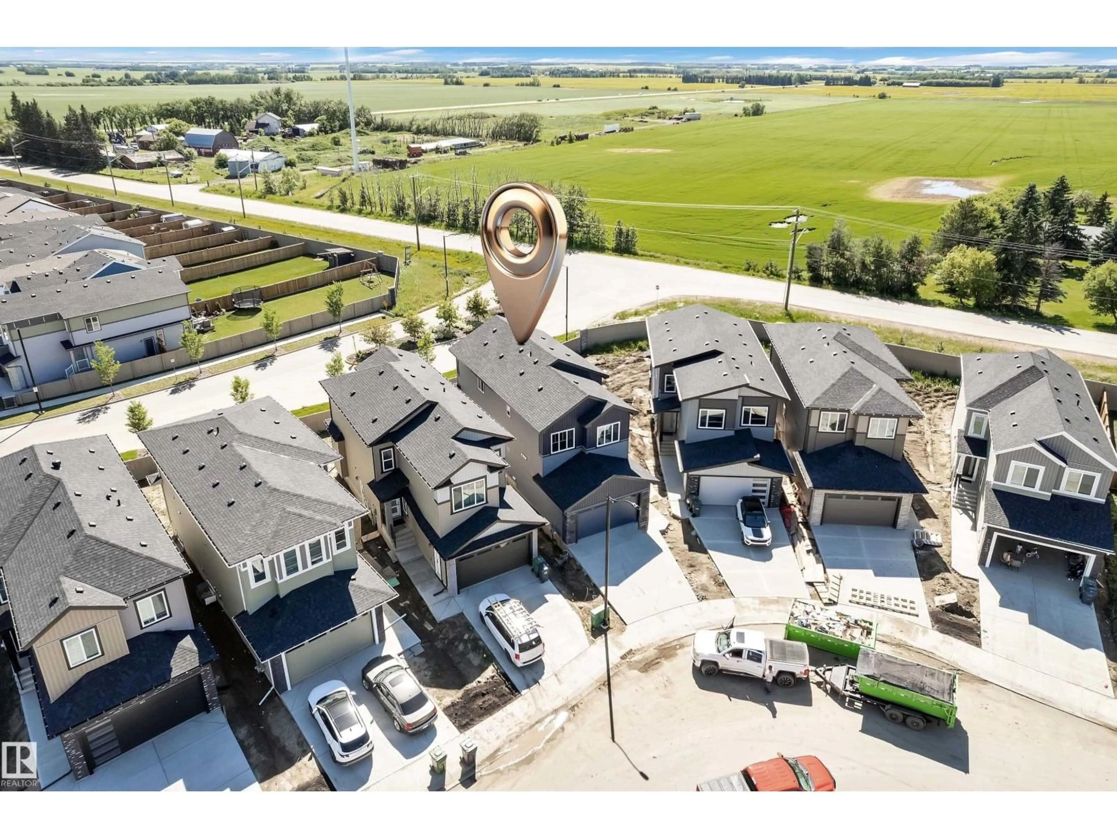 A pic from outside/outdoor area/front of a property/back of a property/a pic from drone, unknown for 207 LINDEN LO, Leduc Alberta T9E1T2