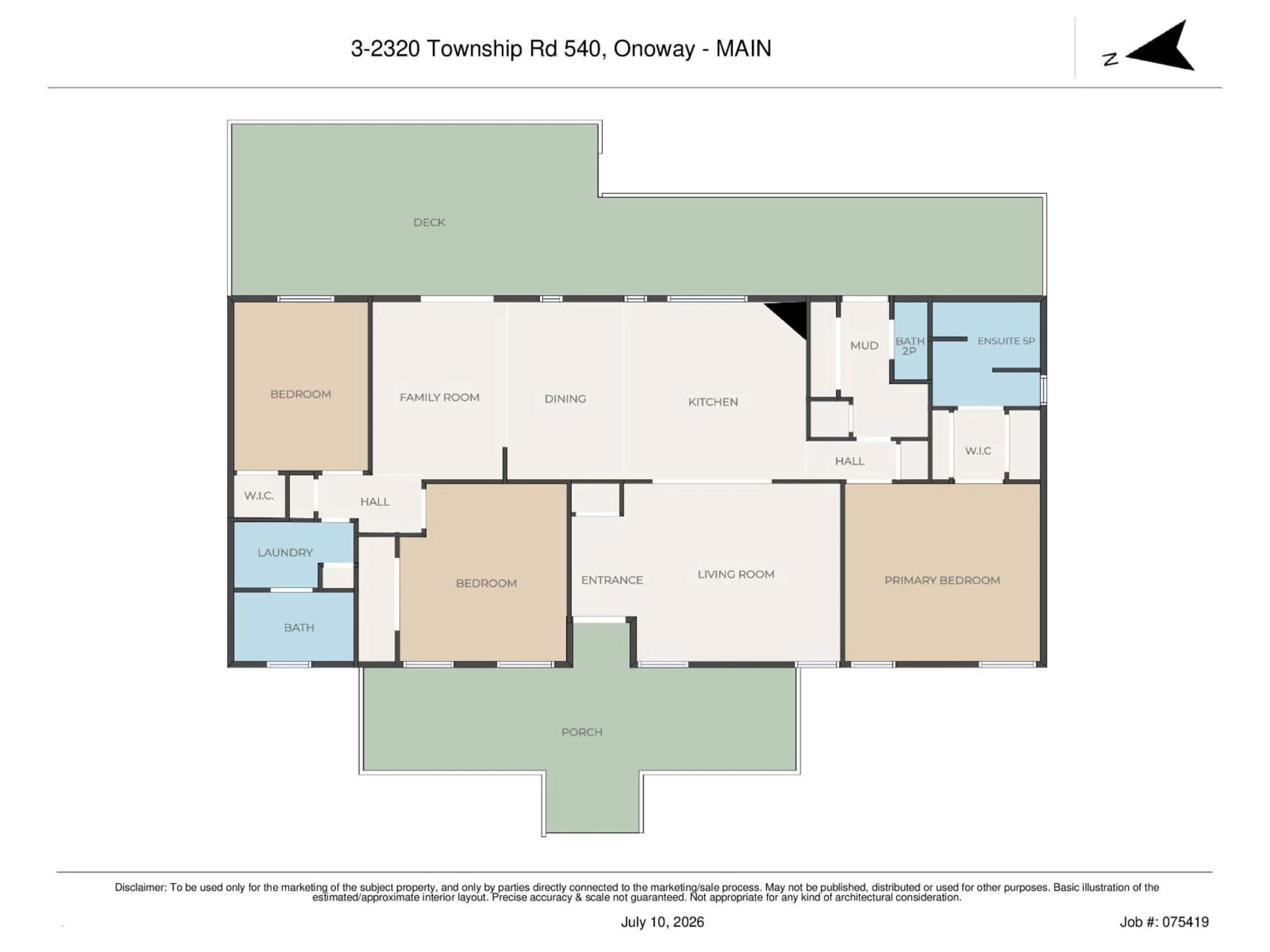 Floor plan for #3 - 2320 TWP ROAD 540, Rural Lac Ste. Anne County Alberta T0E1V0