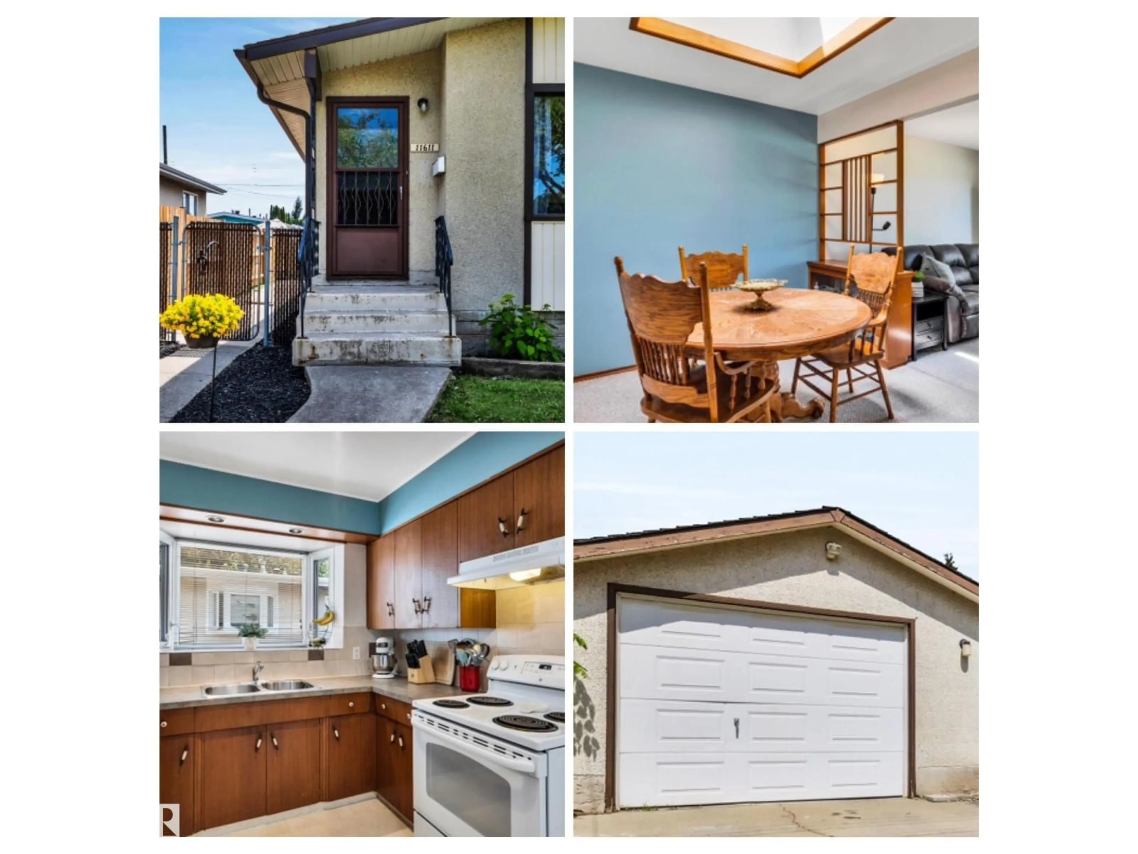 Open concept kitchen, ceramic/tile floor for 11611 137 AV, Edmonton Alberta T5E1Z6