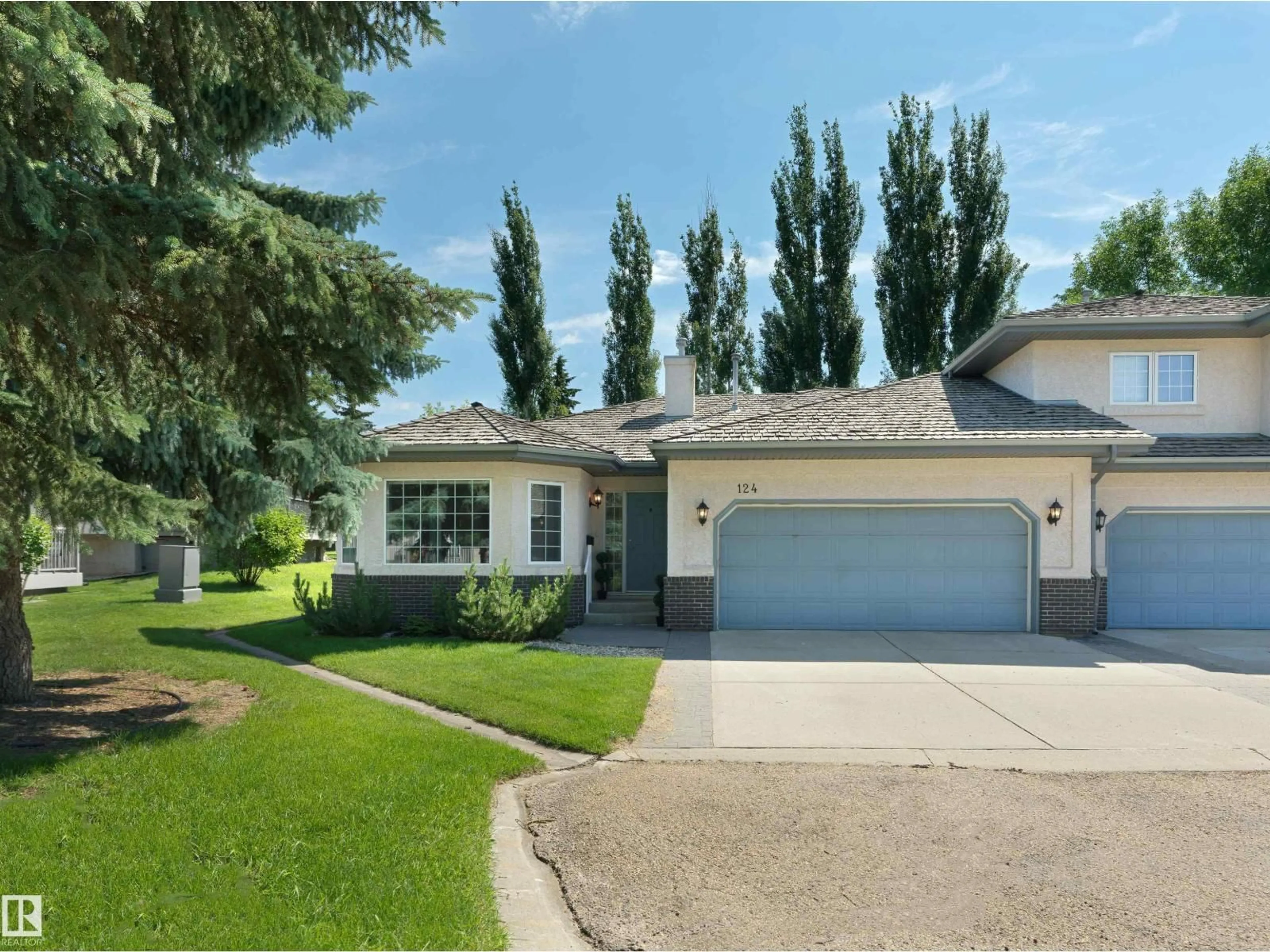 Home with vinyl exterior material, street for 215 - 124 BLACKBURN DR, Edmonton Alberta T6W1B9