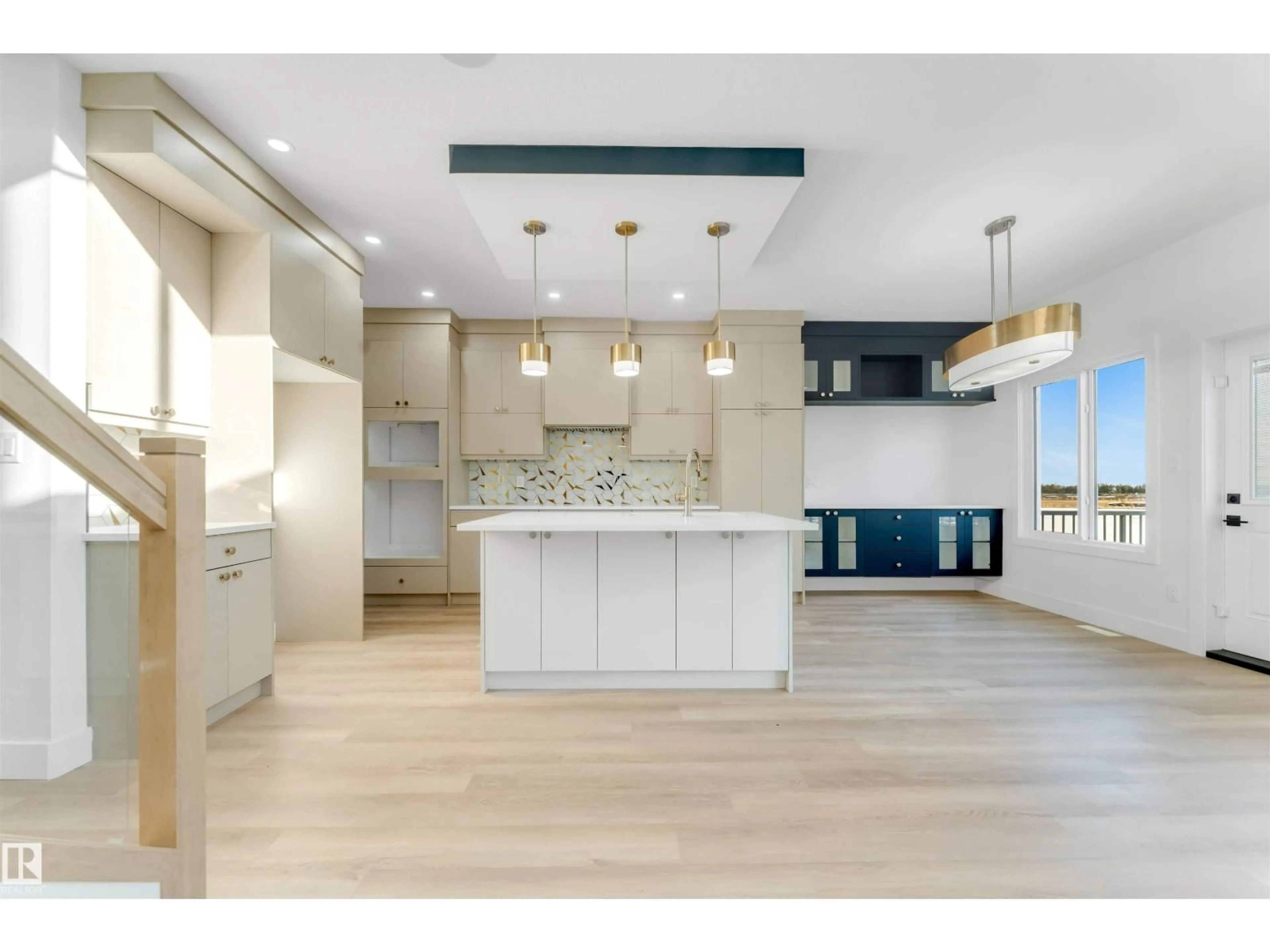 Open concept kitchen, ceramic/tile floor for NE - 1739 60 AV, Rural Leduc County Alberta T4X3C8