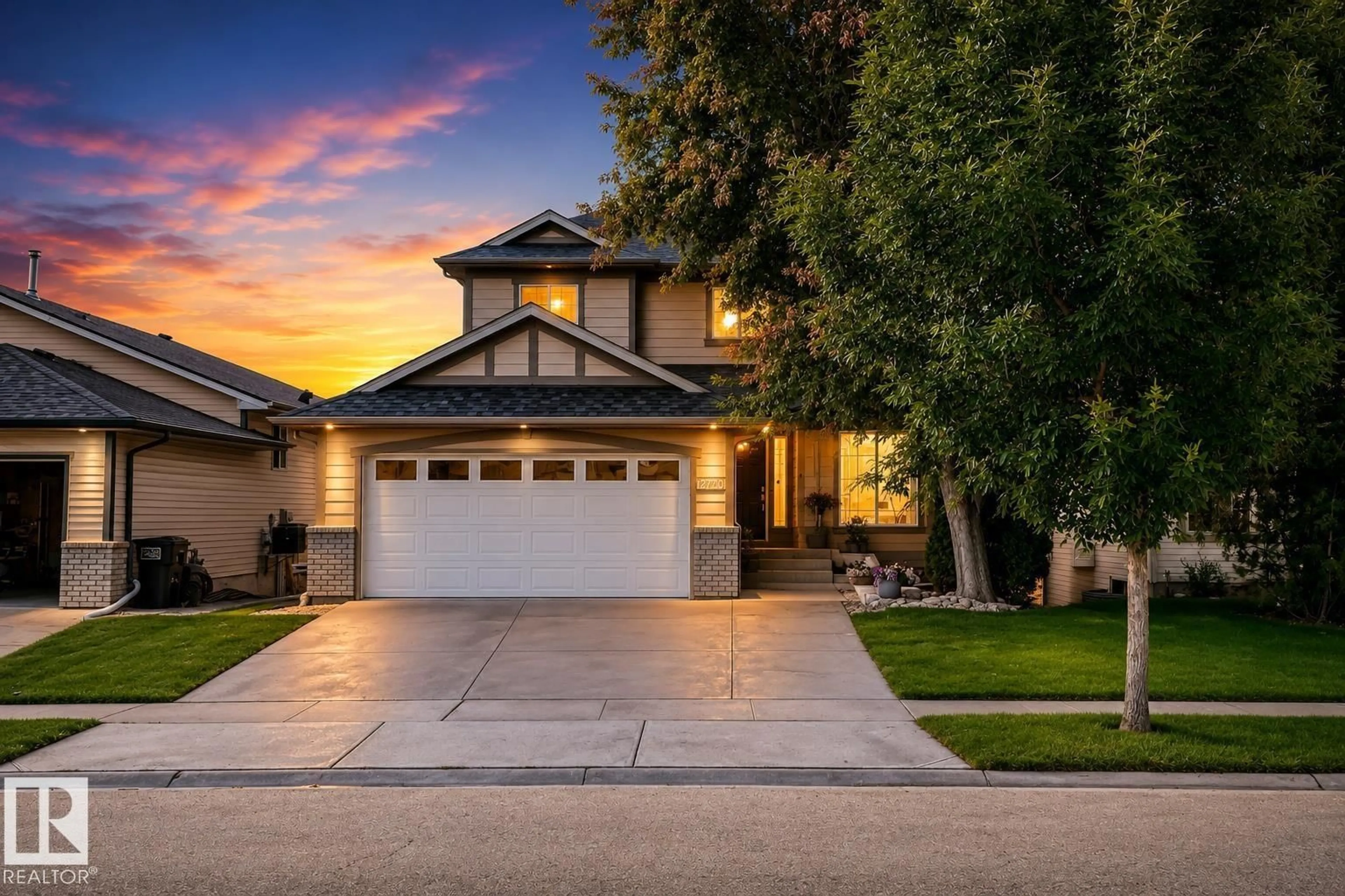Home with vinyl exterior material, street for NW NW - 12720 HUDSON WY, Edmonton Alberta T6V1K6