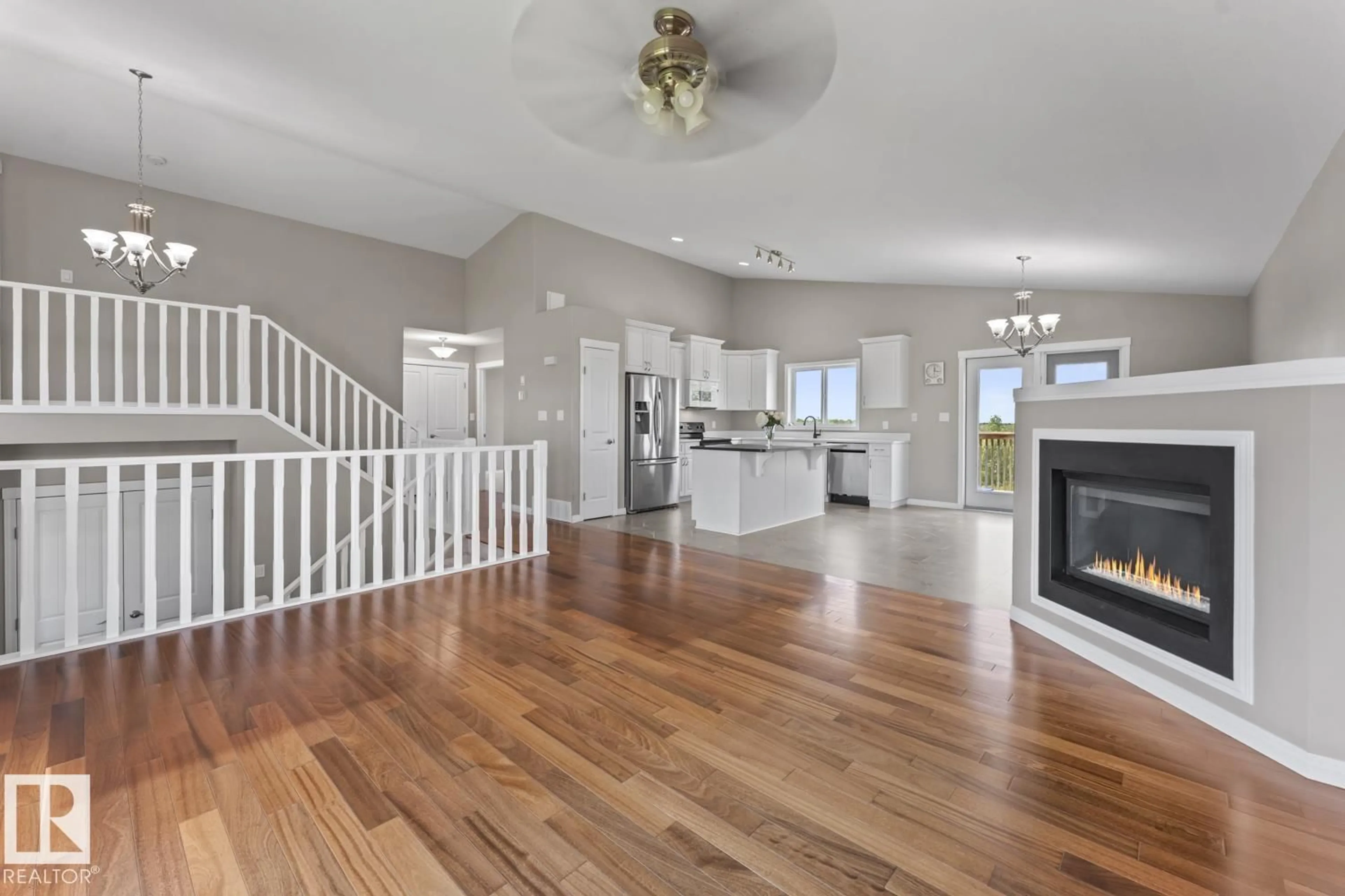 Open concept kitchen, wood/laminate floor for 2908 WAYNE WY, Cold Lake Alberta T9M1P8