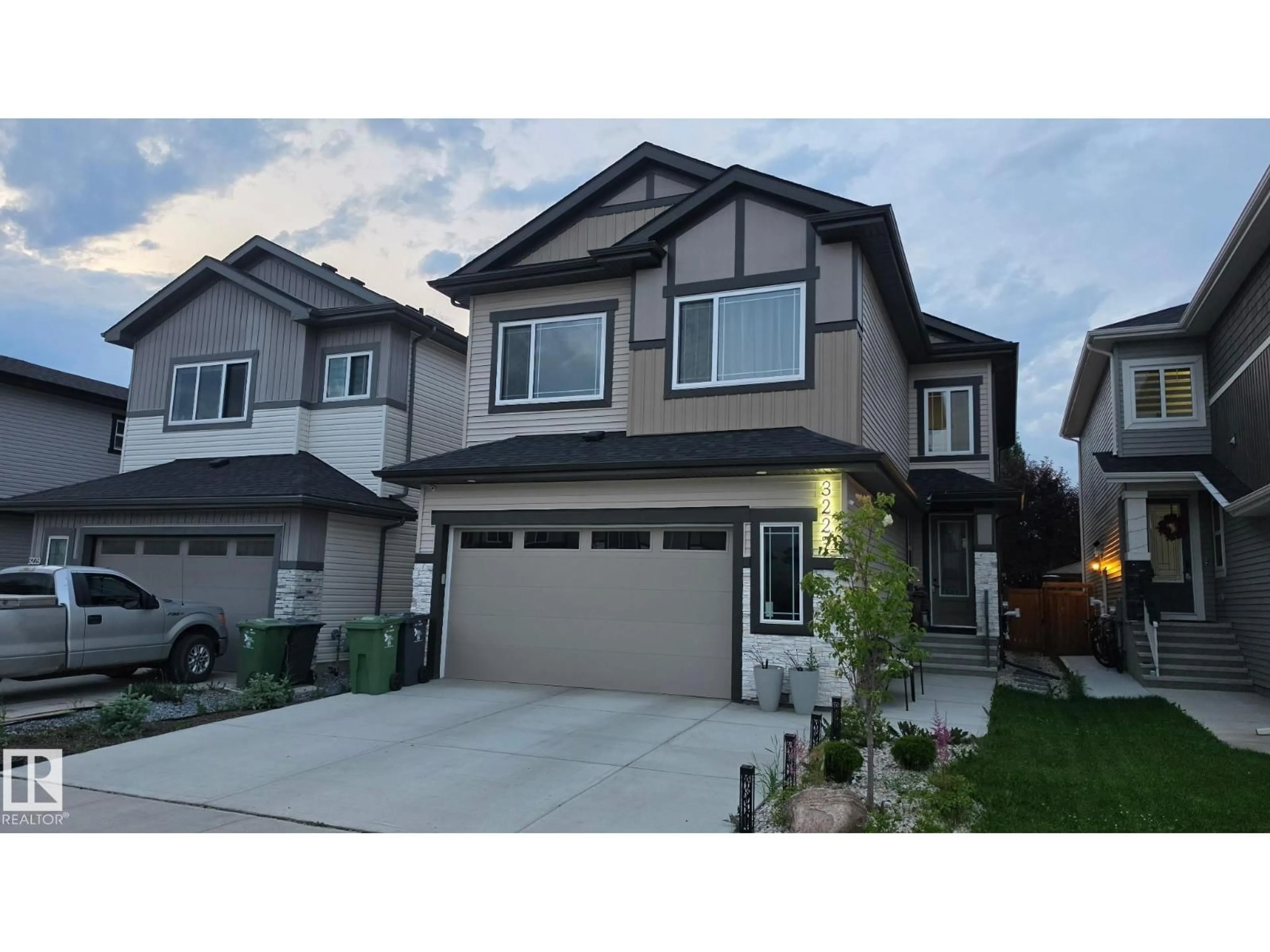 Home with vinyl exterior material, street for 3227 PELERIN CR, Beaumont Alberta T4X2Z1
