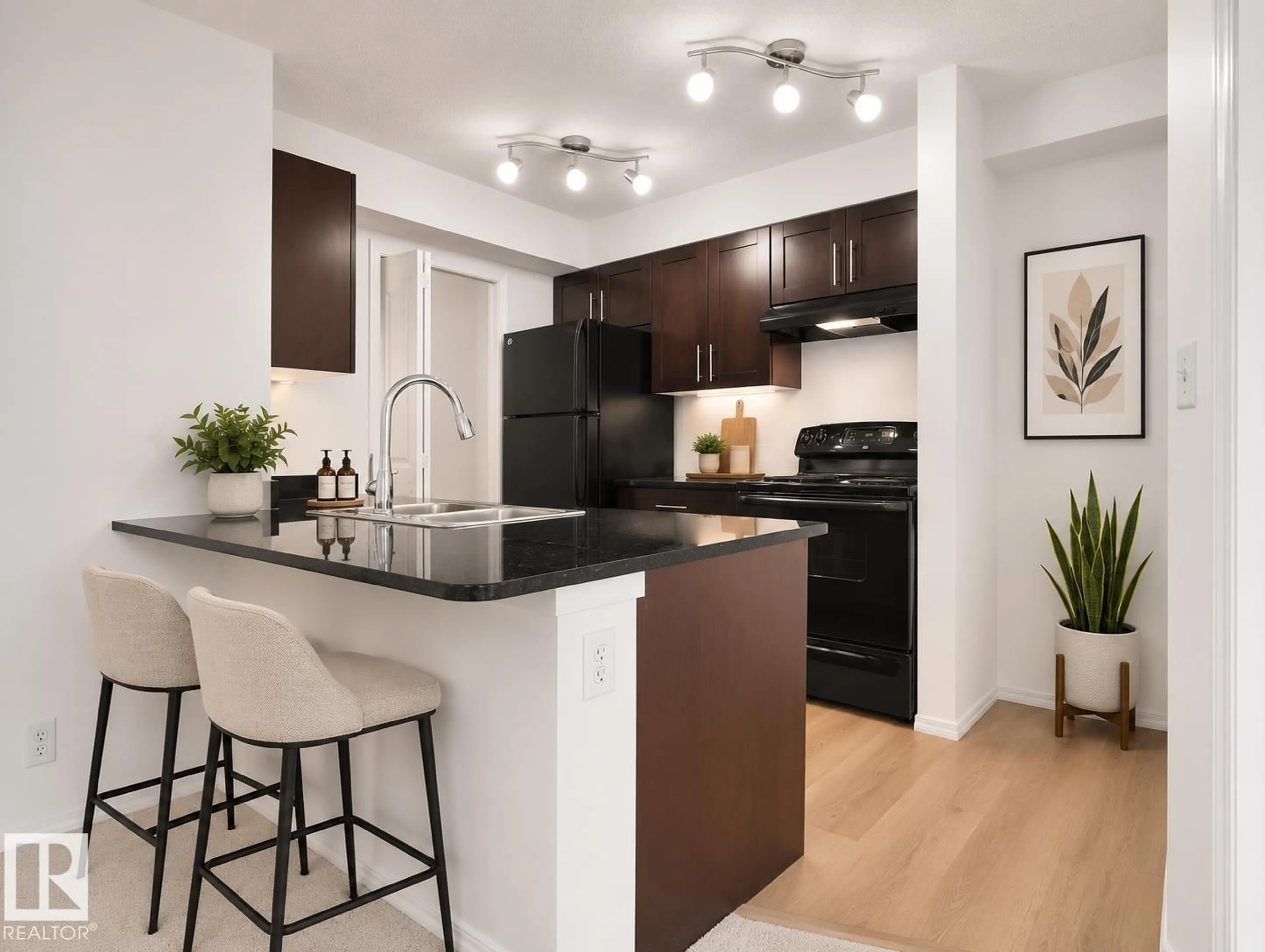 Open concept kitchen, unknown for #405 - 534 WATT BV, Edmonton Alberta T6X1P7