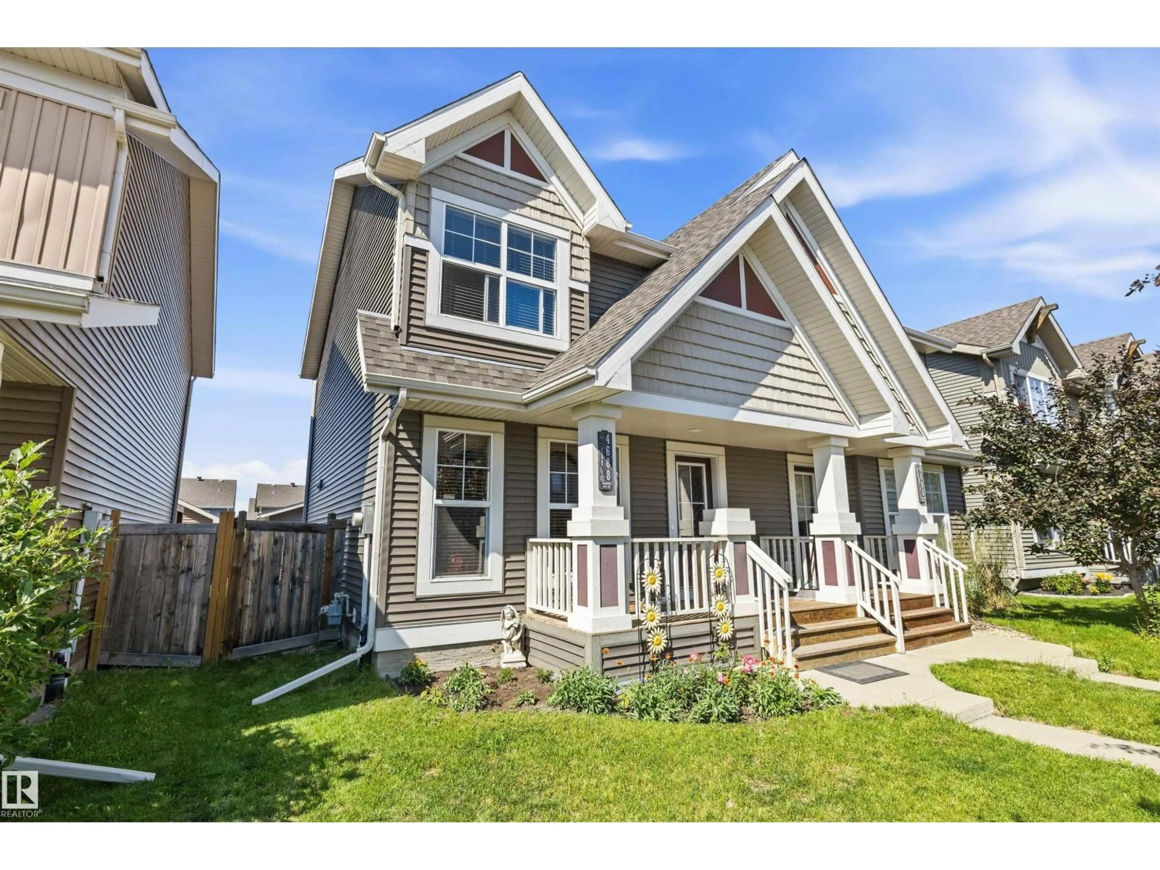 Home with vinyl exterior material, street for SW SW - 4688 CRABAPPLE RU, Edmonton Alberta T6X0Y8