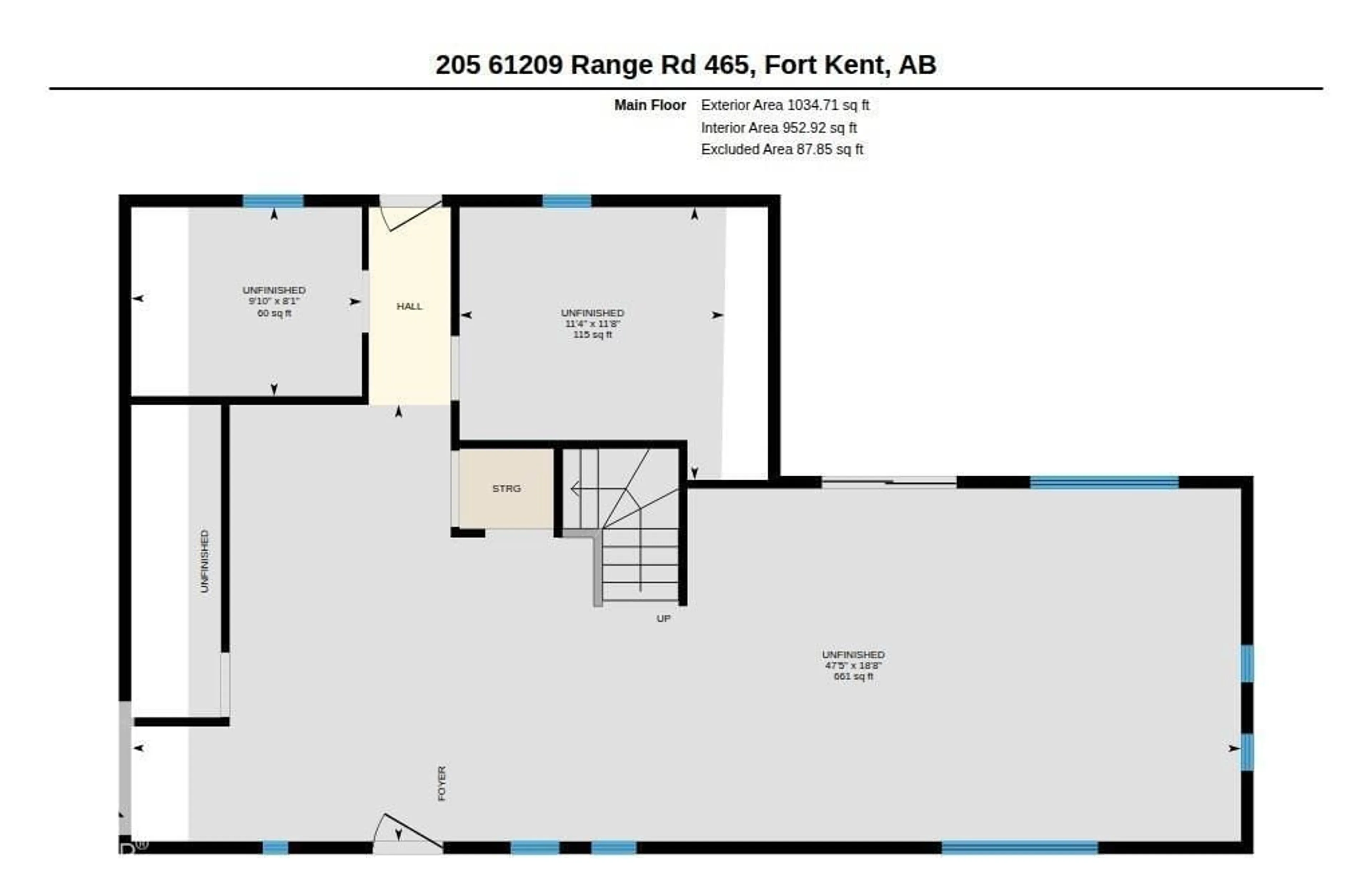 Floor plan for 61209 - 205 RGE RD 465, Rural Bonnyville M.D. Alberta T9N0H3