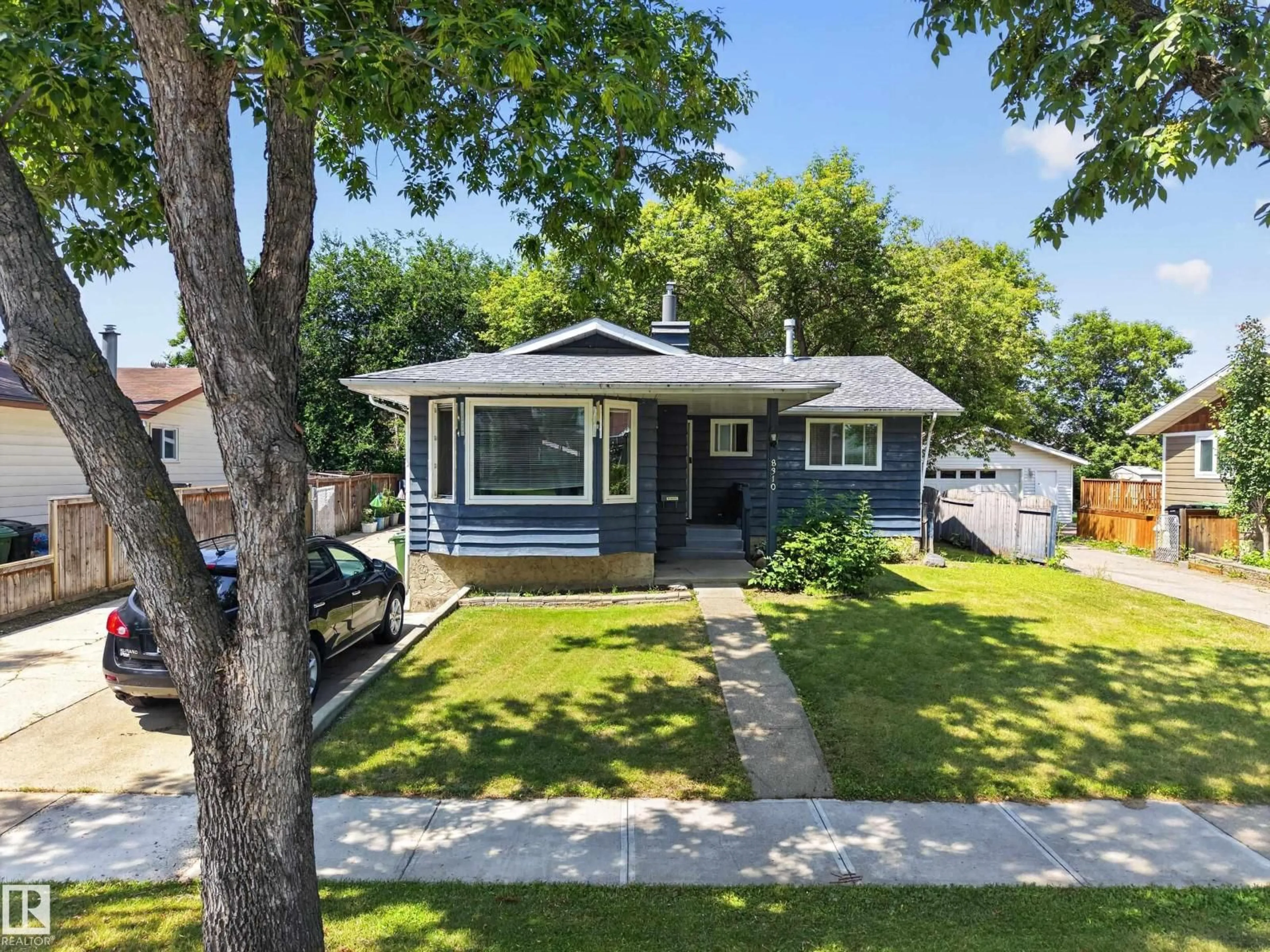 A pic from outside/outdoor area/front of a property/back of a property/a pic from drone, street for 8310 99 AV, Fort Saskatchewan Alberta T8L3C5