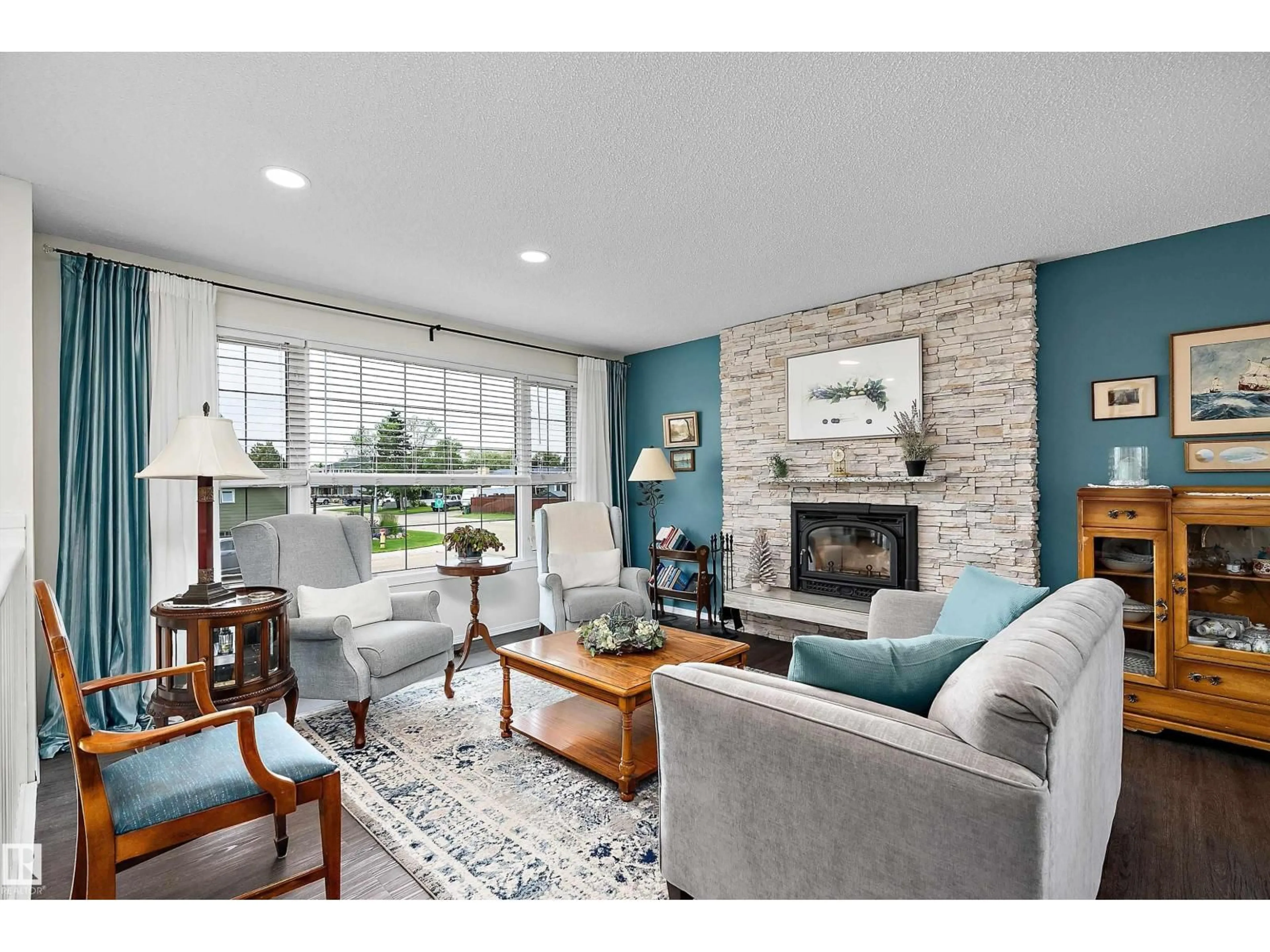 Living room with furniture, unknown for 3915 42B AV, Leduc Alberta T9E4W9