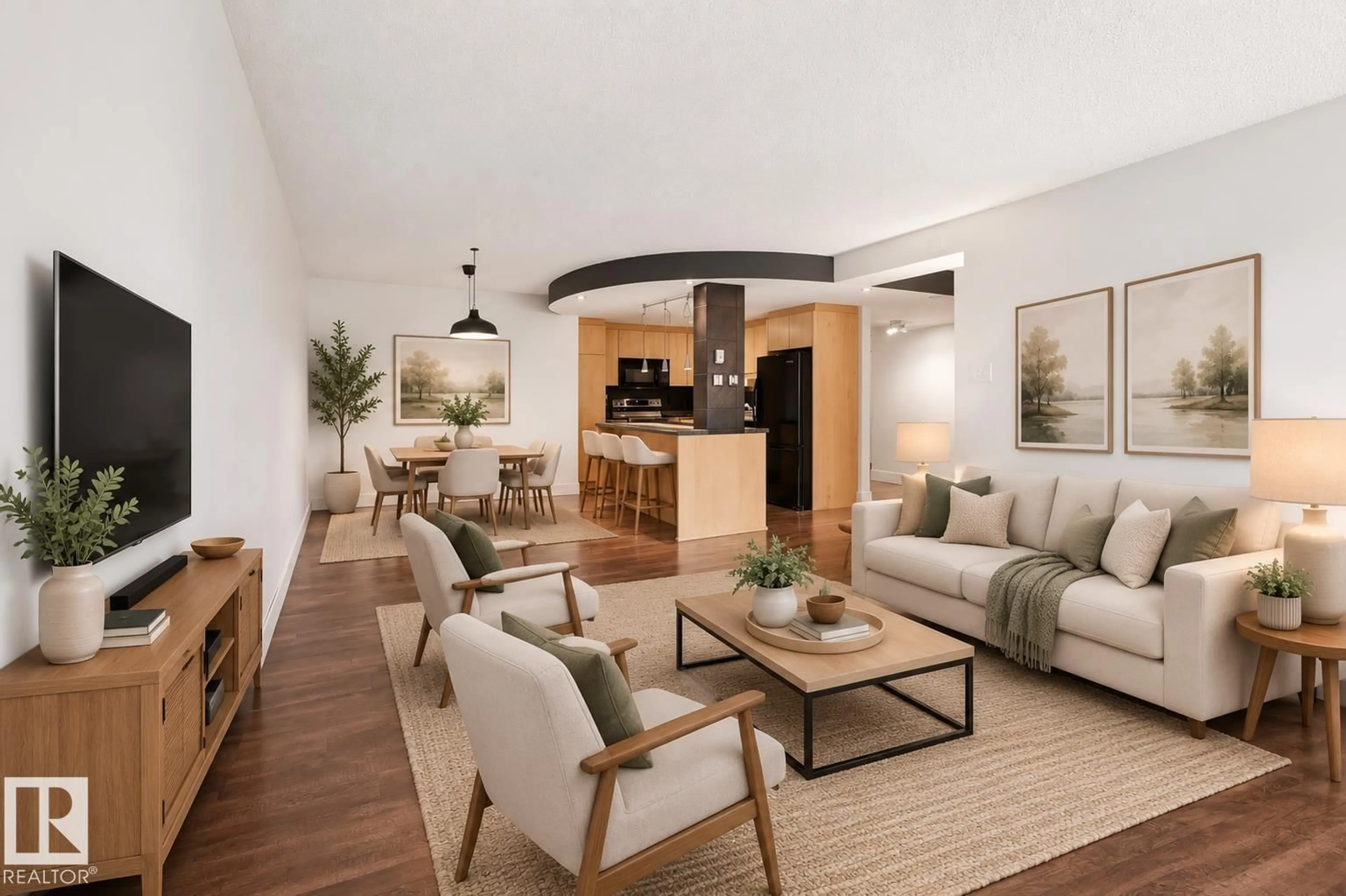 Living room with furniture, unknown for #1003 - 9929 113 ST, Edmonton Alberta T5K2N9