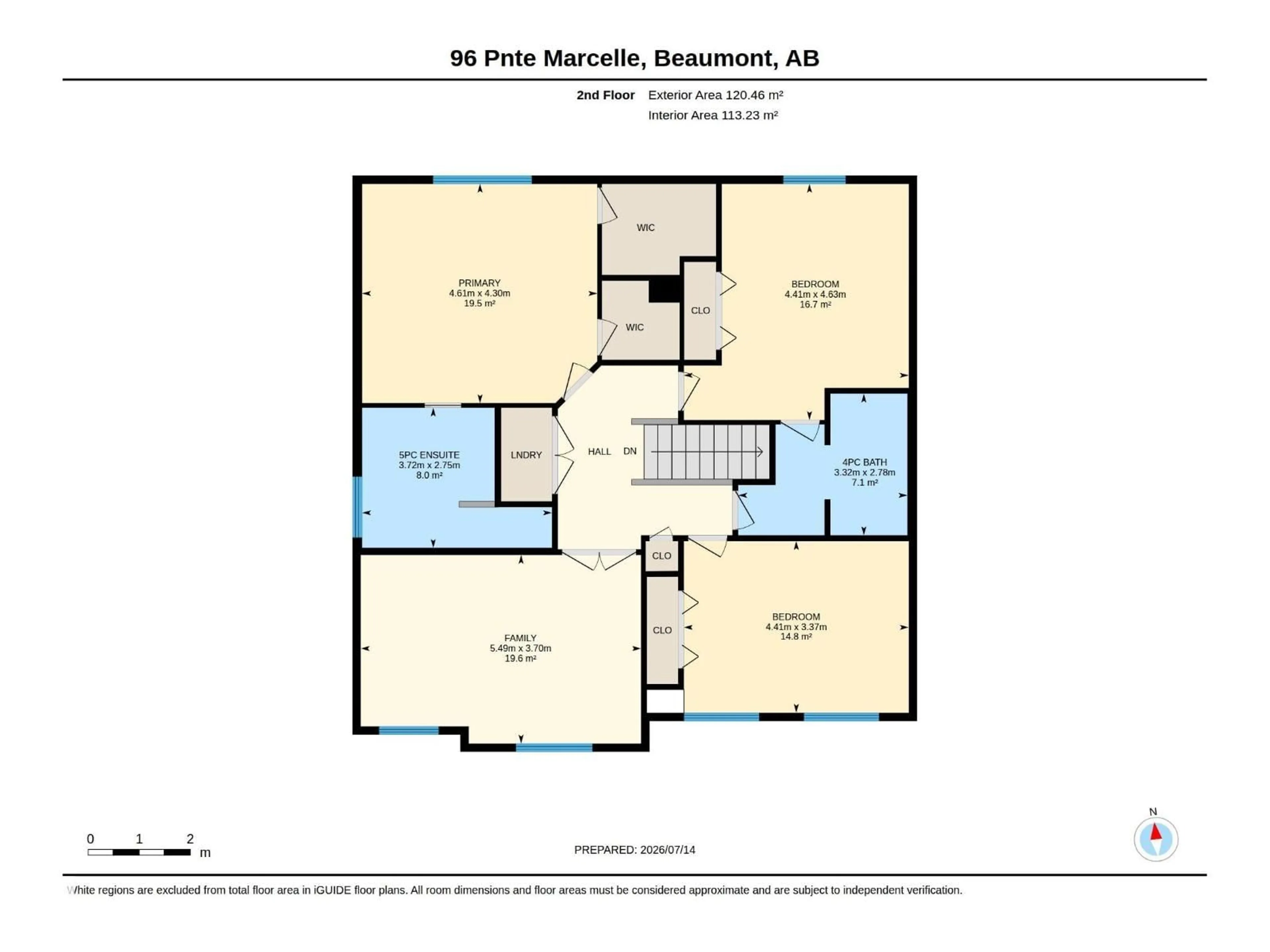 Floor plan for 96 POINTE, Beaumont Alberta T4X0G2