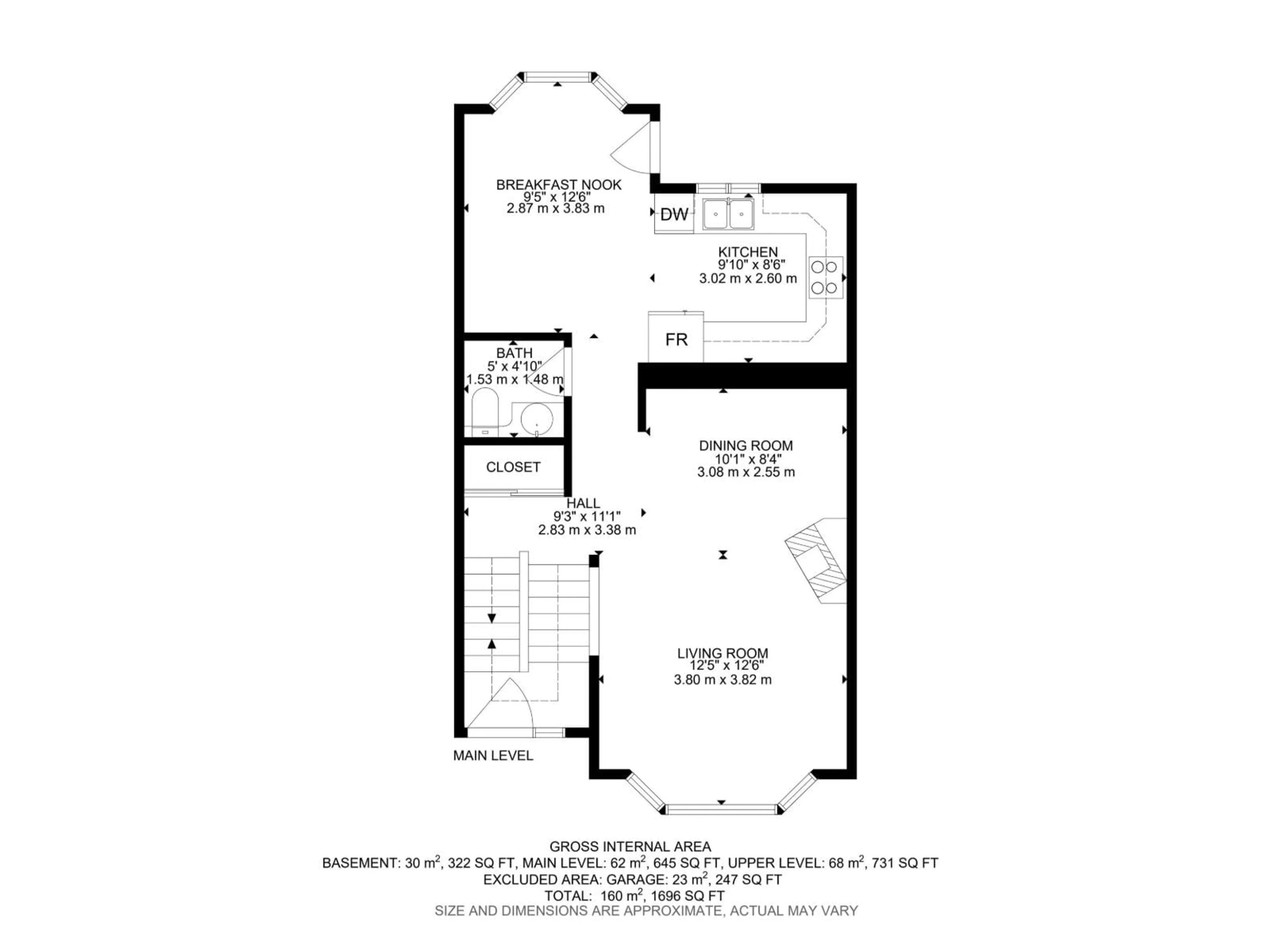 Floor plan for #27 - 3645 145 AV, Edmonton Alberta T5Y2S3