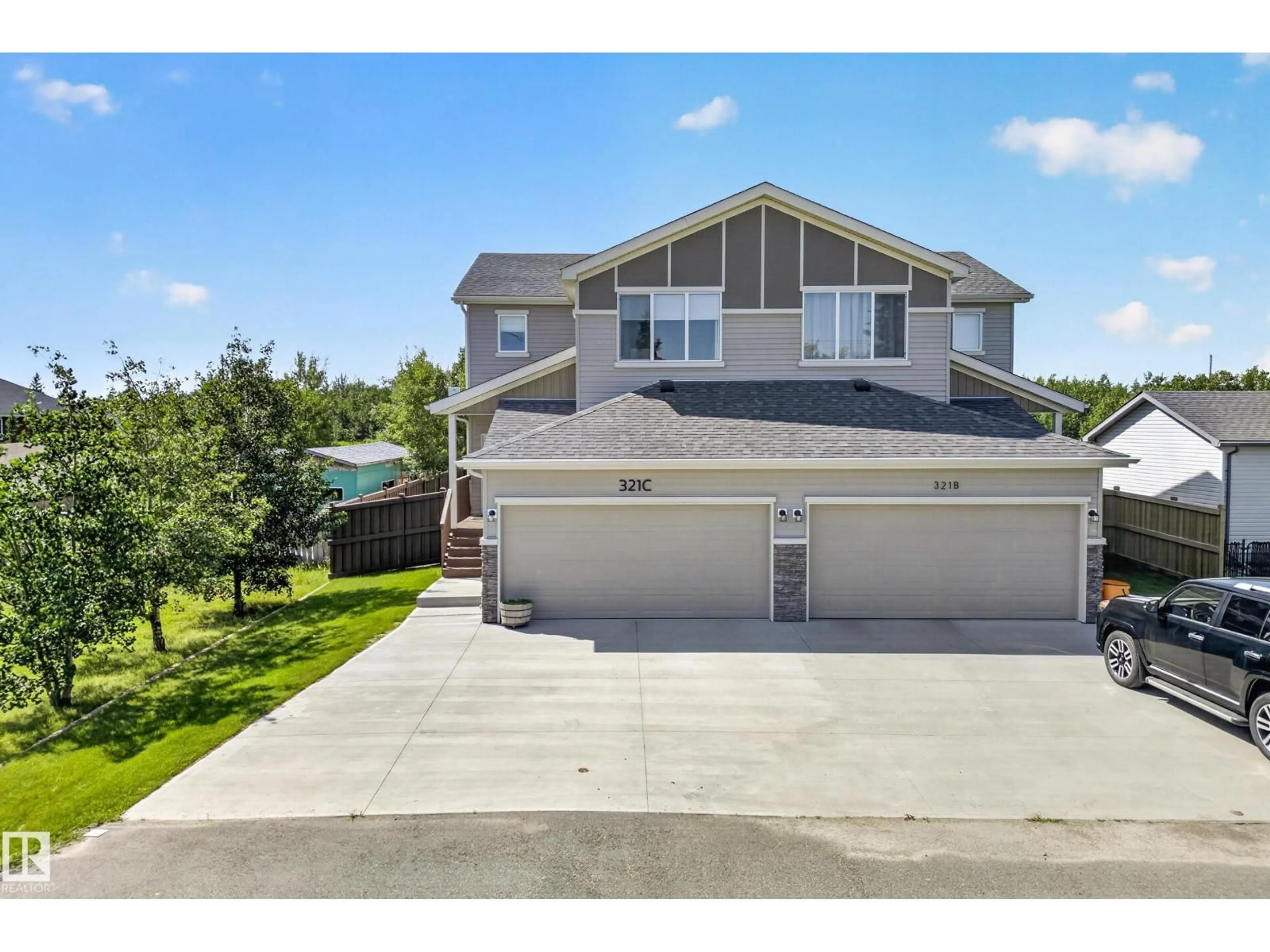 A pic from outside/outdoor area/front of a property/back of a property/a pic from drone, unknown for #321C - 26500 HWY 44, Riviere Qui Barre Alberta T8R0J3