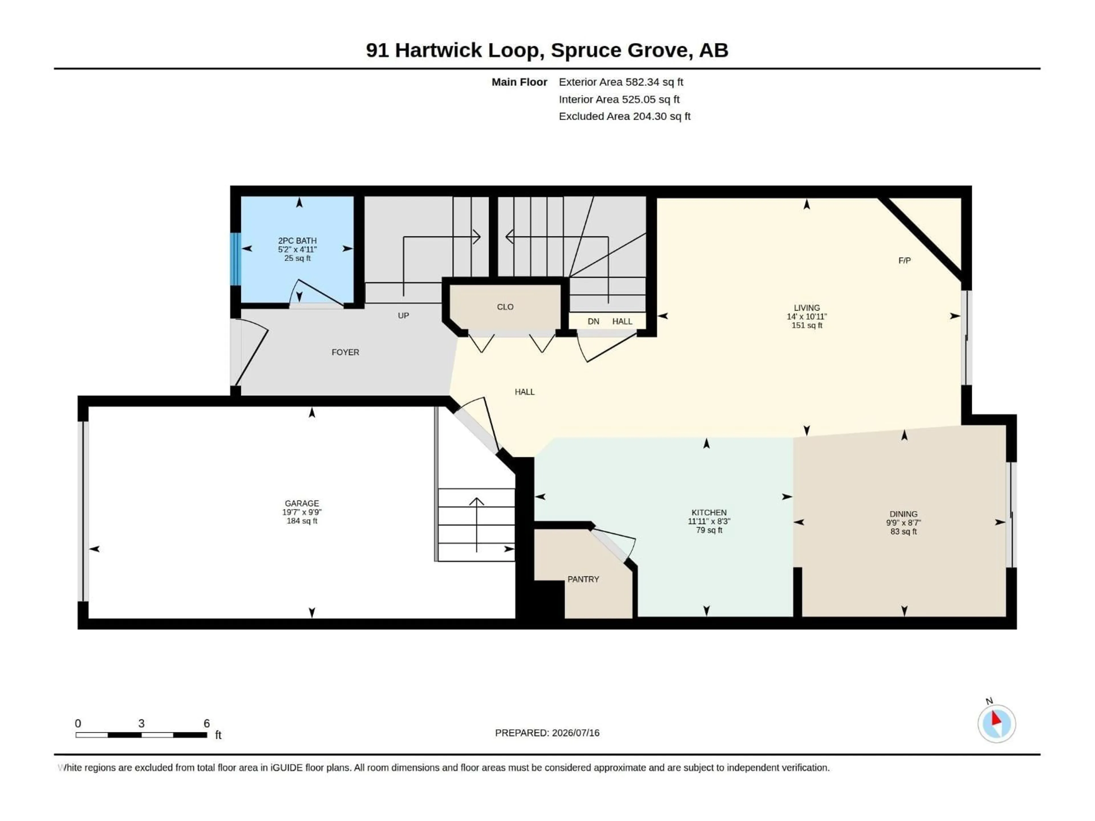 Floor plan for 91 HARTWICK LO, Spruce Grove Alberta T7X0A5
