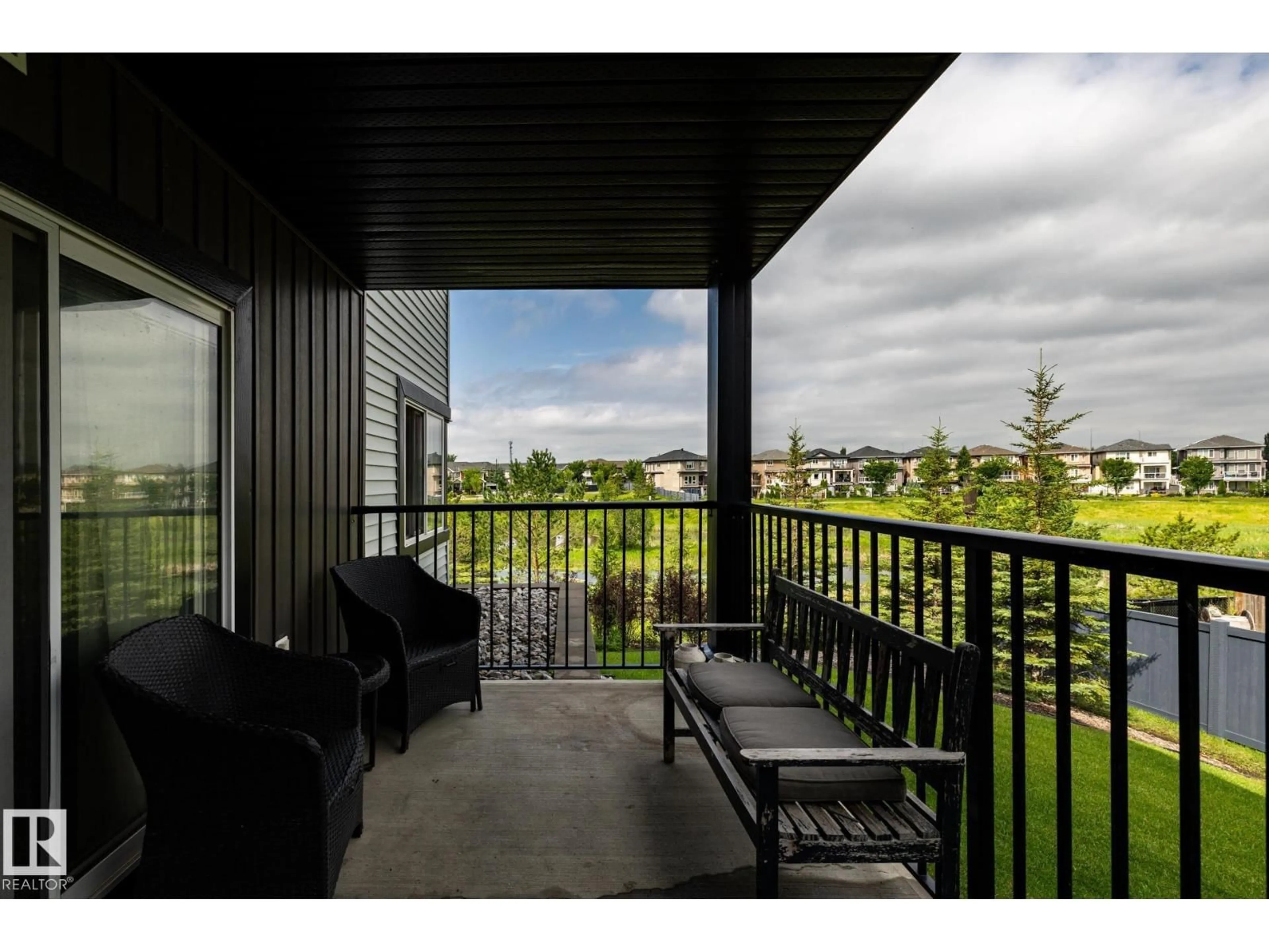 Patio, water/lake/river/ocean view for 508 - 102 ALBANY WY, Edmonton Alberta T6V0L1