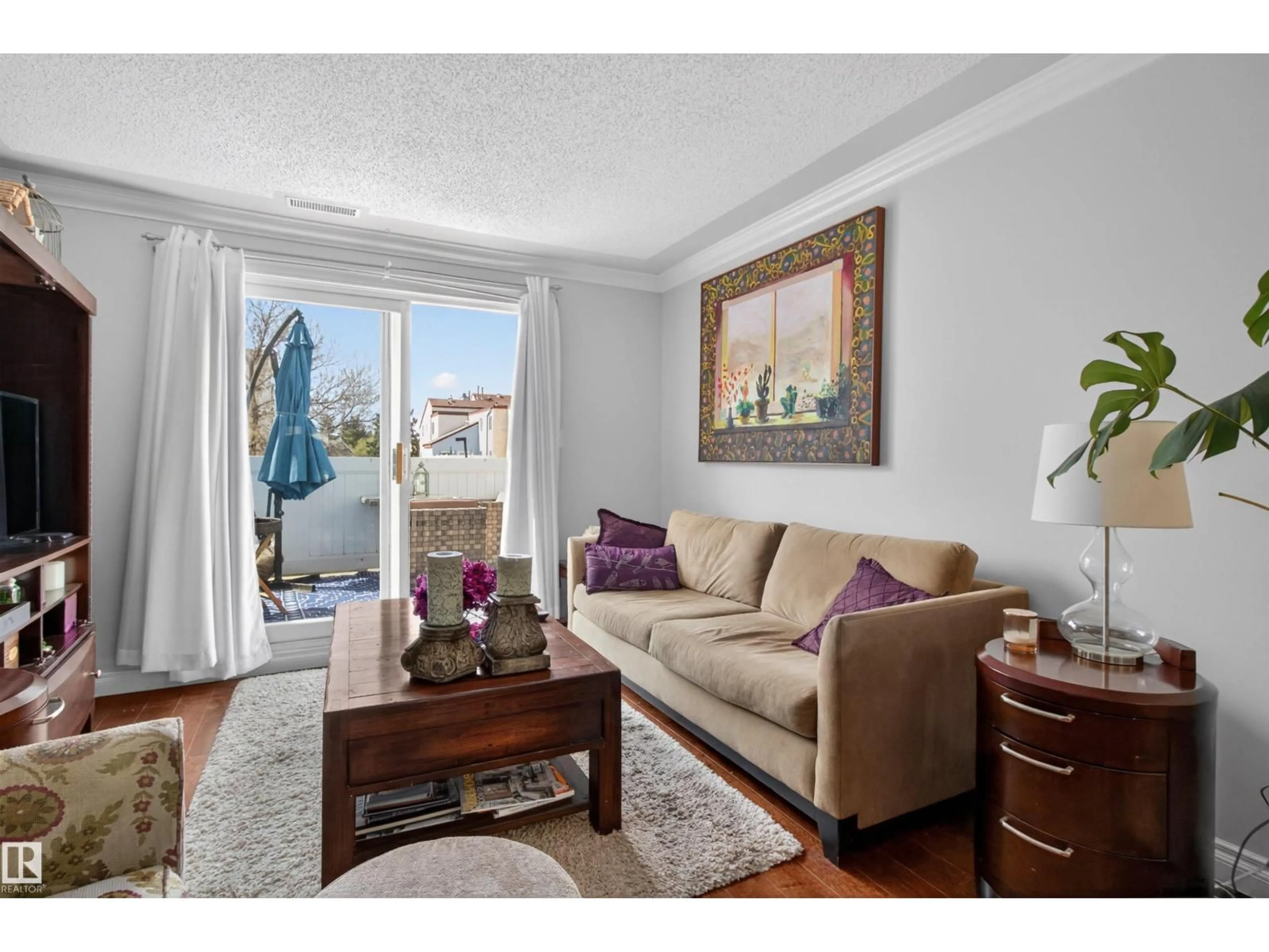 Living room with furniture, unknown for 53 LANCASTER TC, Edmonton Alberta T5X5B4