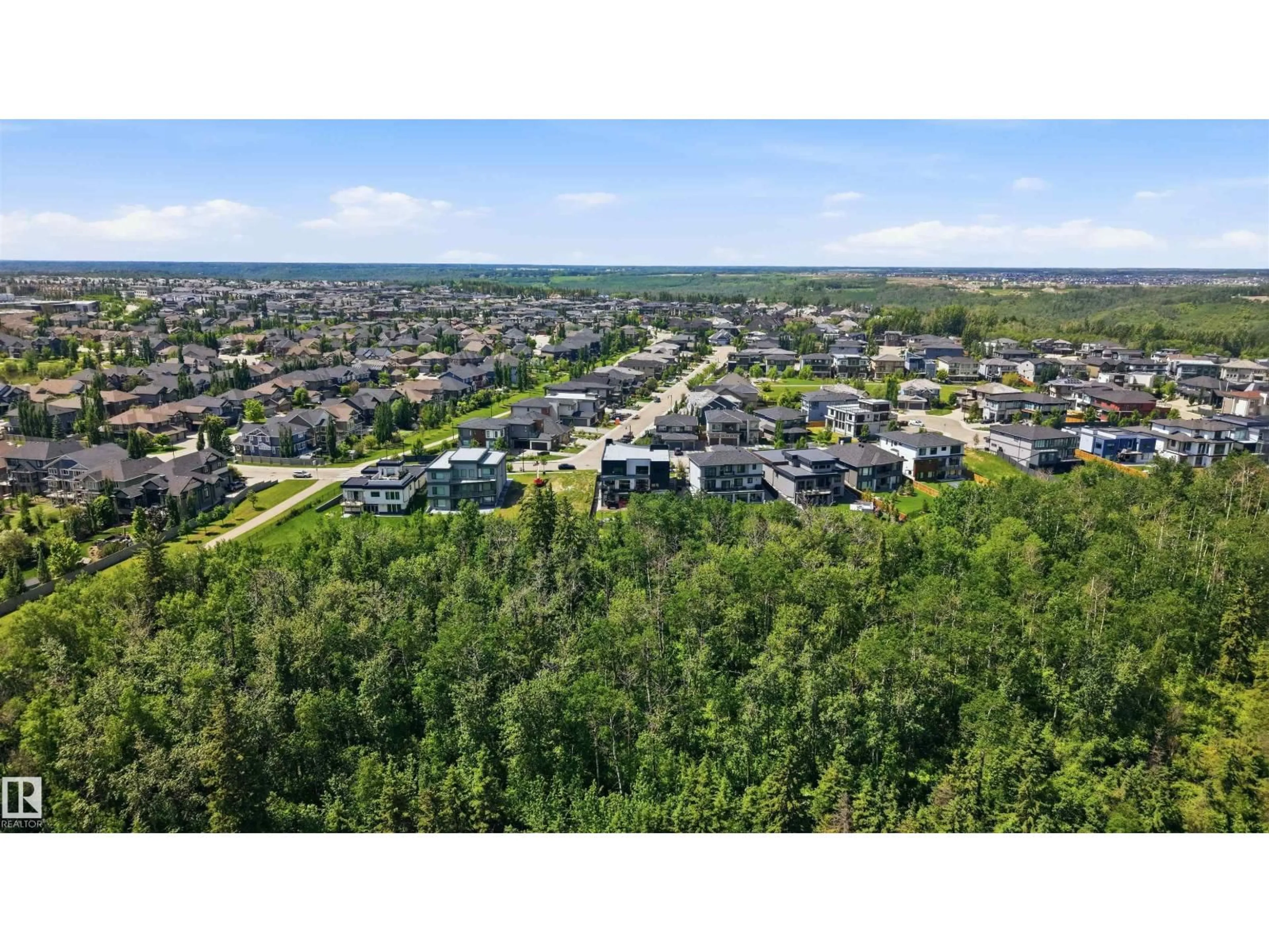 A pic from outside/outdoor area/front of a property/back of a property/a pic from drone, unknown for 4081 WHISPERING RIVER DR, Edmonton Alberta T6W2E2