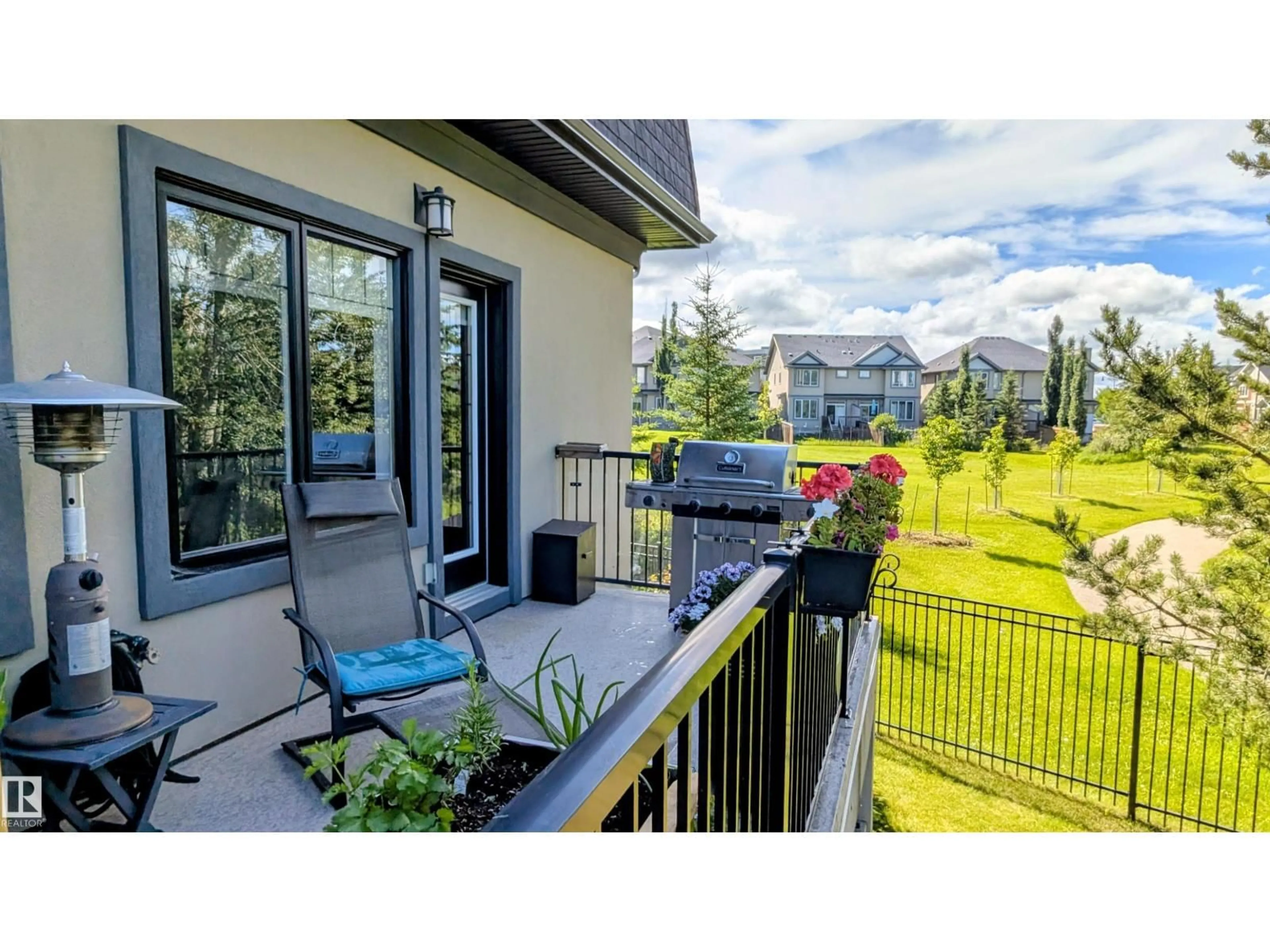 Patio, water/lake/river/ocean view for #21 - 5873 MULLEN PL, Edmonton Alberta T6R0T5