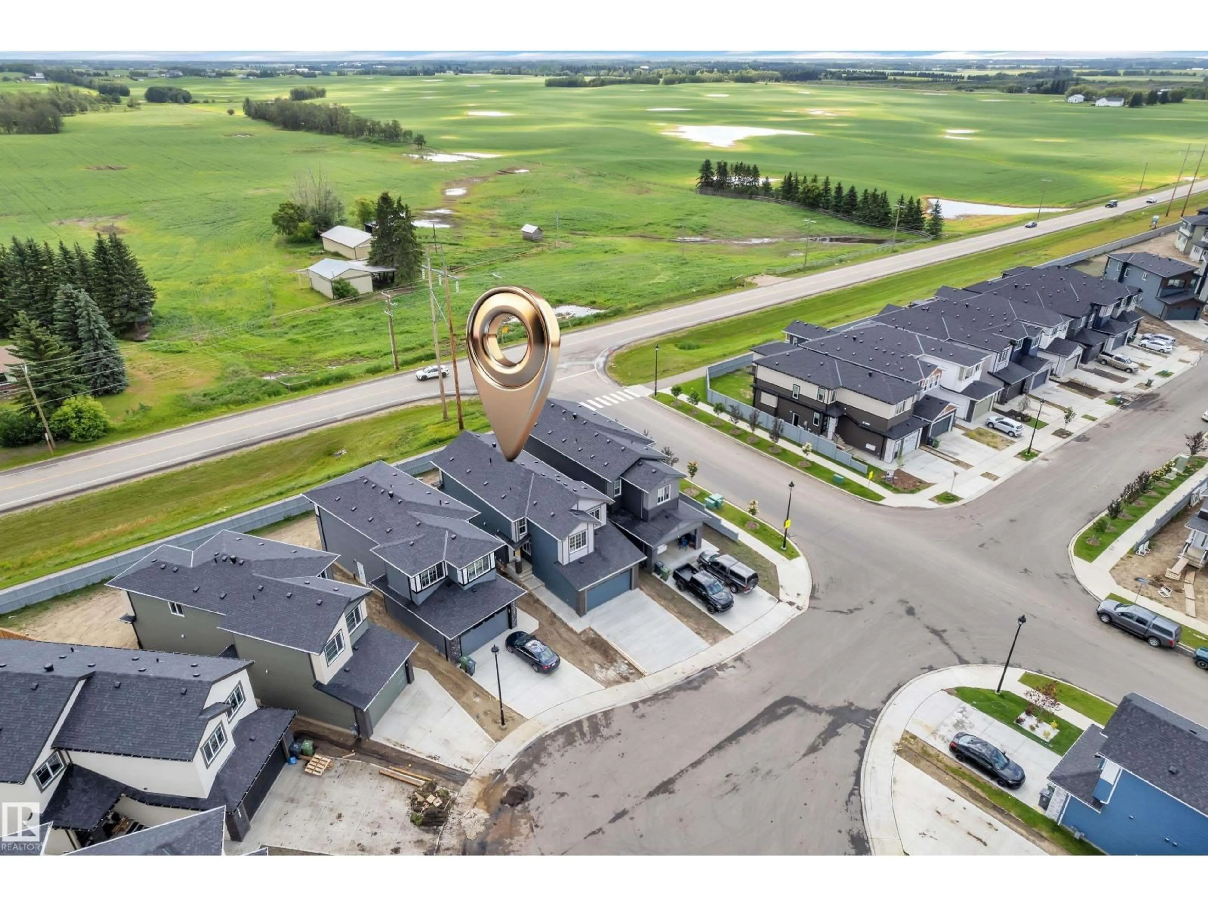 A pic from outside/outdoor area/front of a property/back of a property/a pic from drone, unknown for 4303 35 ST, Beaumont Alberta T4X3G6