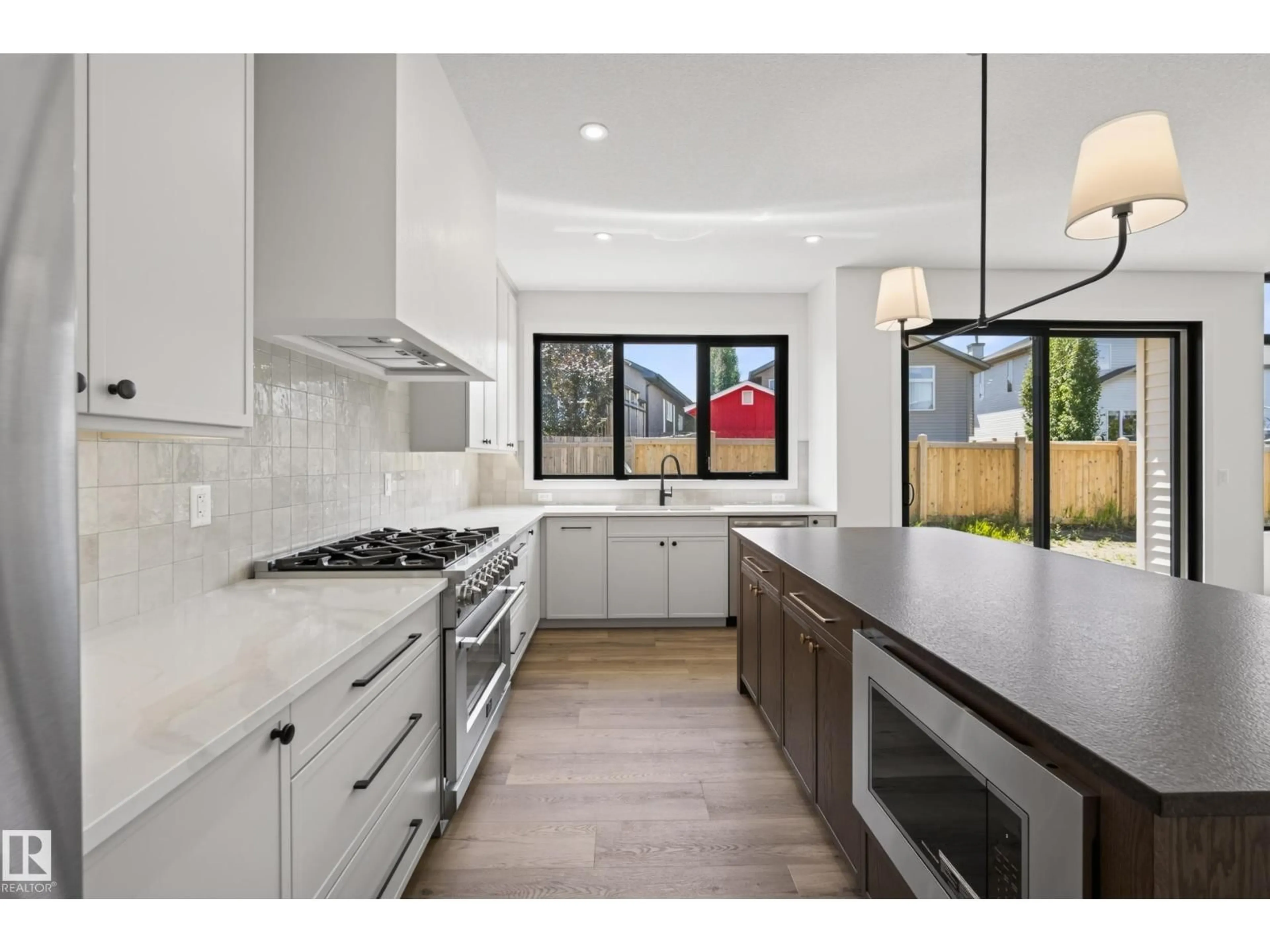 Open concept kitchen, ceramic/tile floor for 57 HULL WD, Spruce Grove Alberta T7X0X5