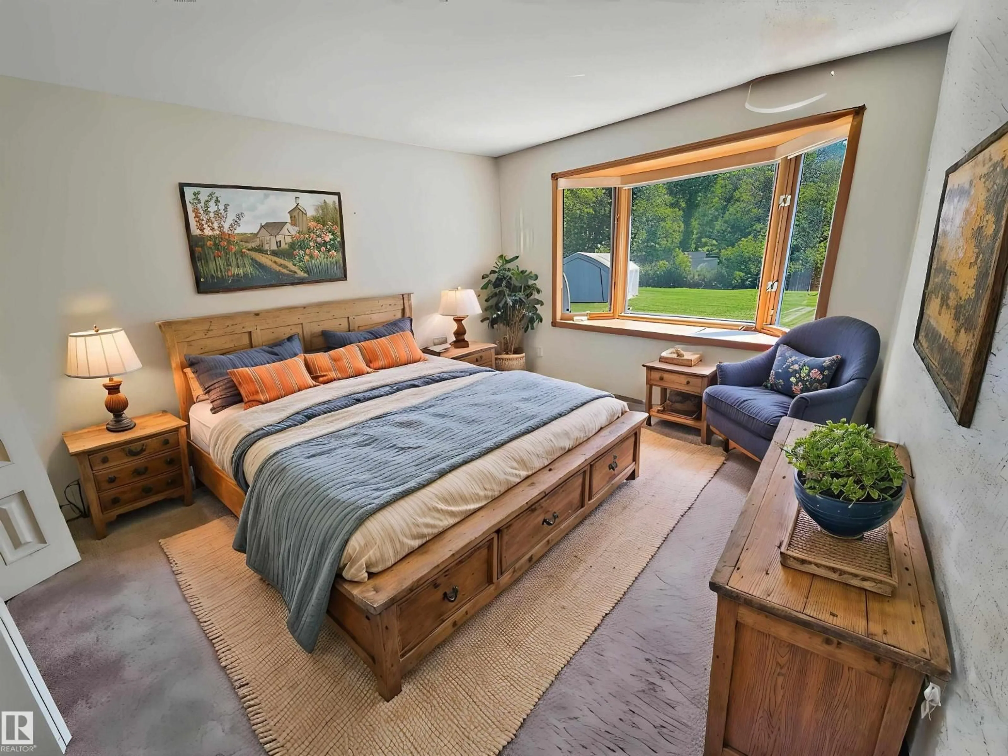 Bedroom with bed, unknown for 712 LAKESIDE DR, Rural Parkland County Alberta T7Z2V7