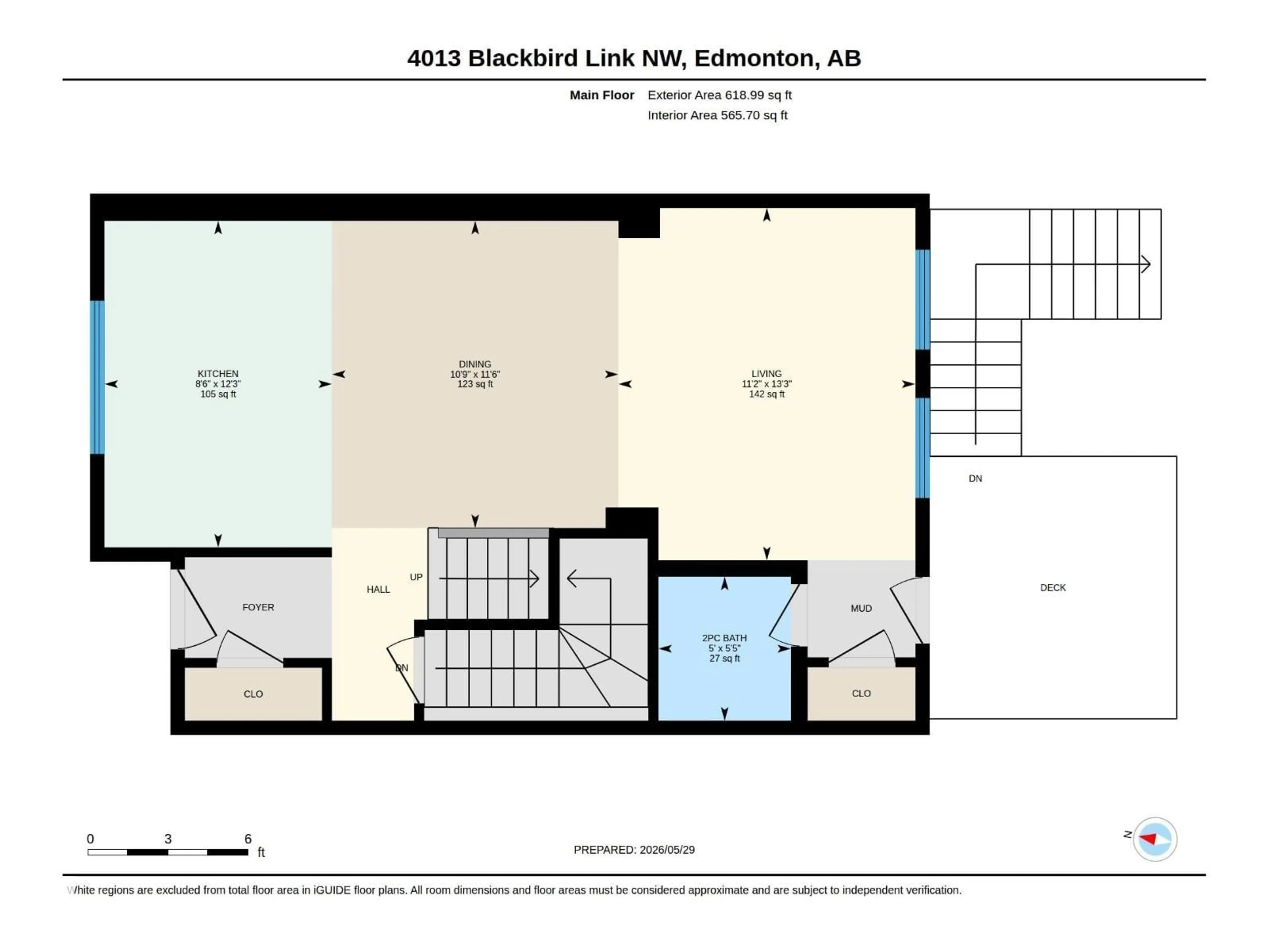 Floor plan for 4013 BLACKBIRD LI, Edmonton Alberta T5S0K8