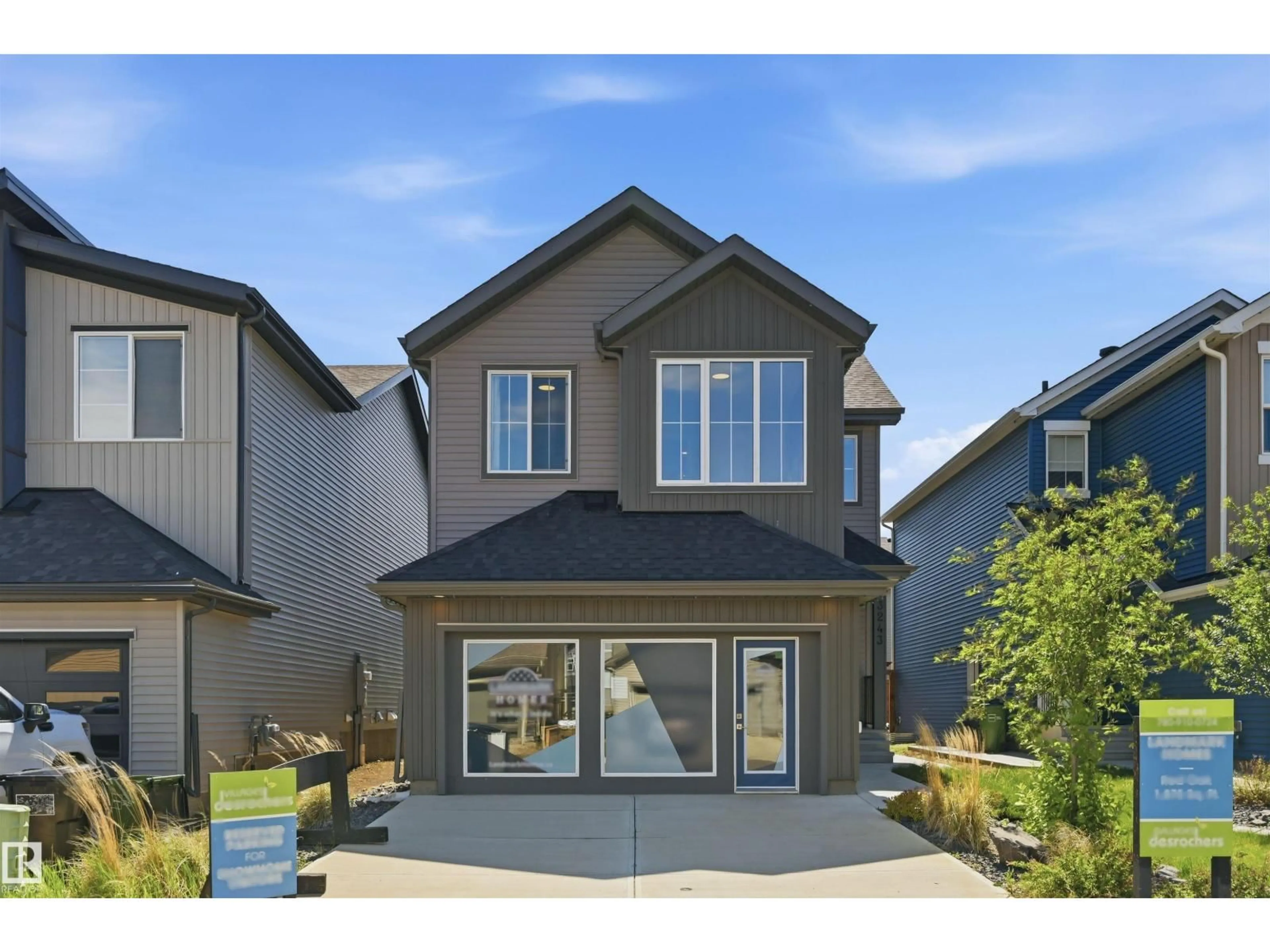Home with vinyl exterior material, street for 3243 DIXON WY, Edmonton Alberta T6W5K9