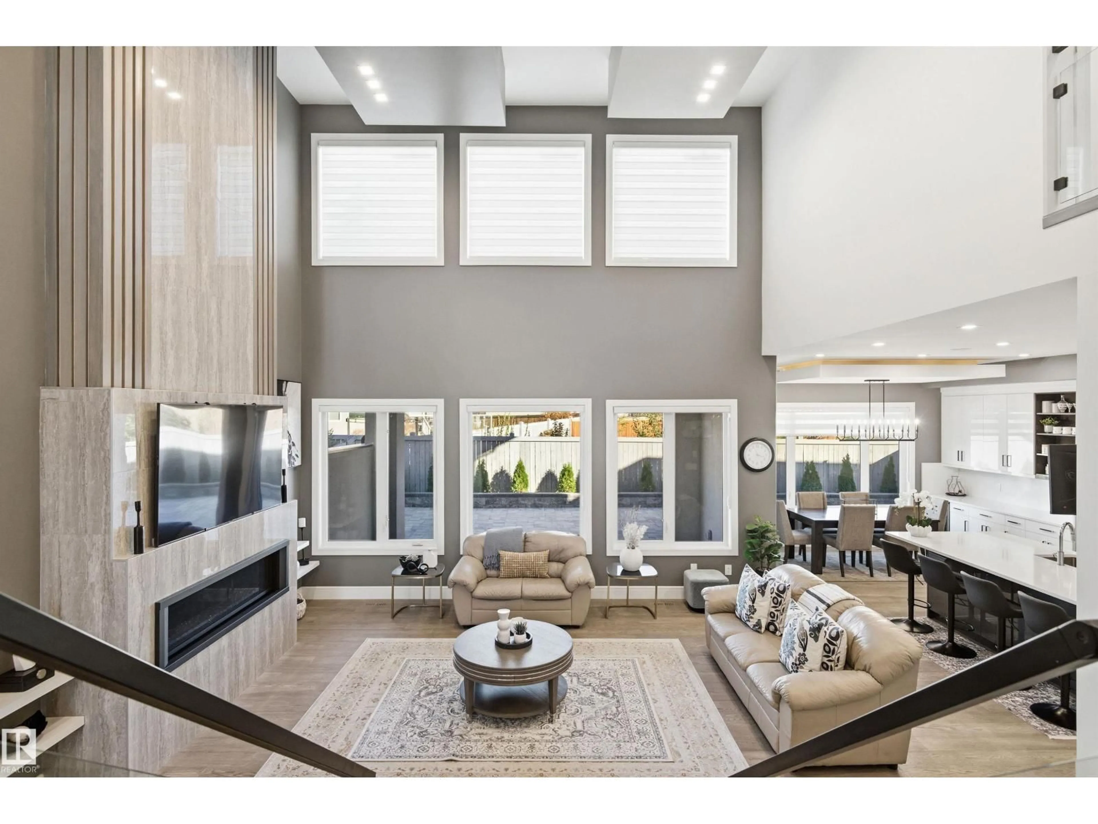 Living room with furniture, unknown for 3167 CAMERON HEIGHTS WY, Edmonton Alberta T6M0S5