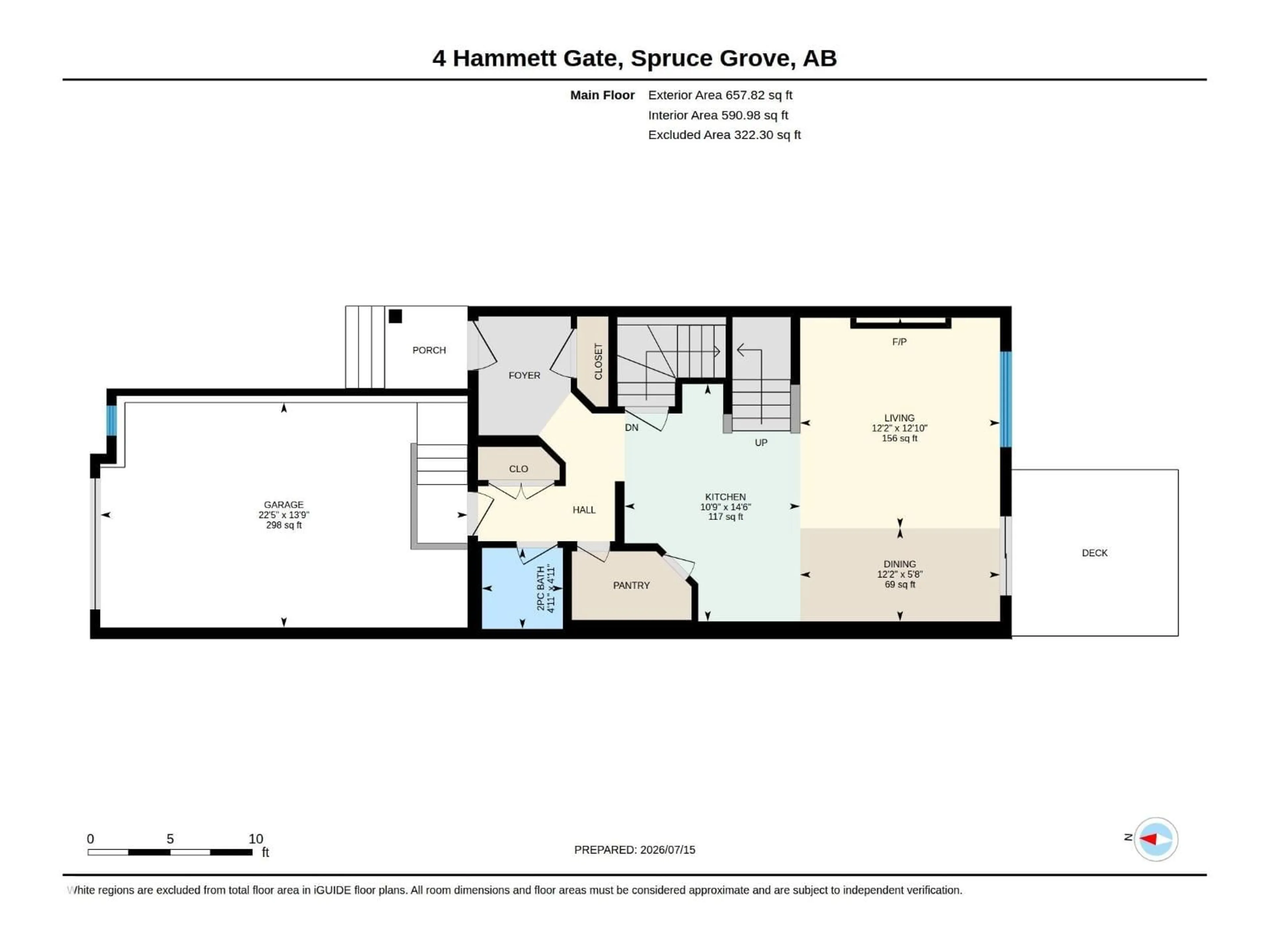 Floor plan for 4 HAMMETT, Spruce Grove Alberta T7X0V2