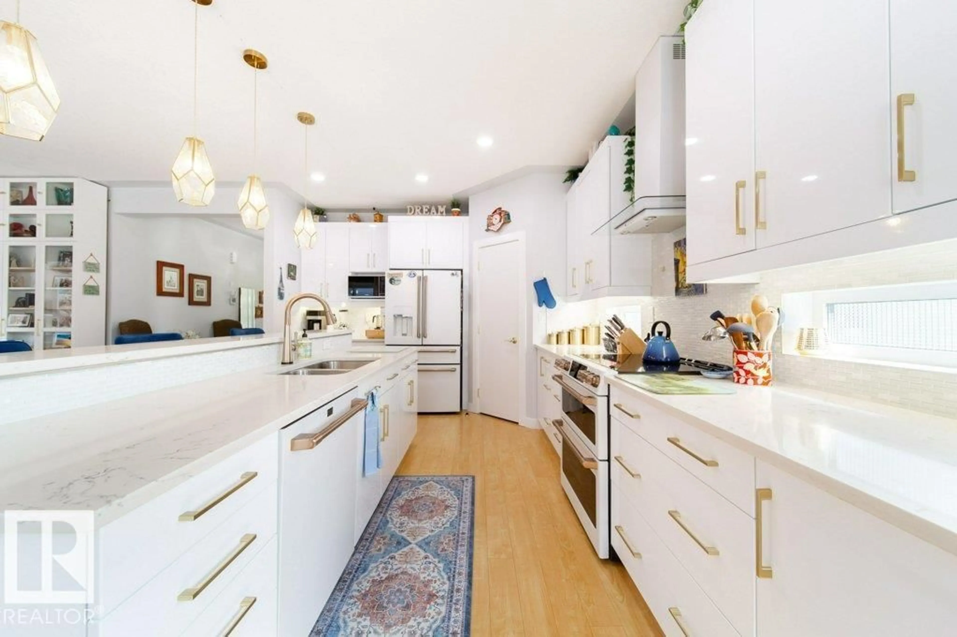 Open concept kitchen, unknown for 8731 85 AV, Edmonton Alberta T6C1G8
