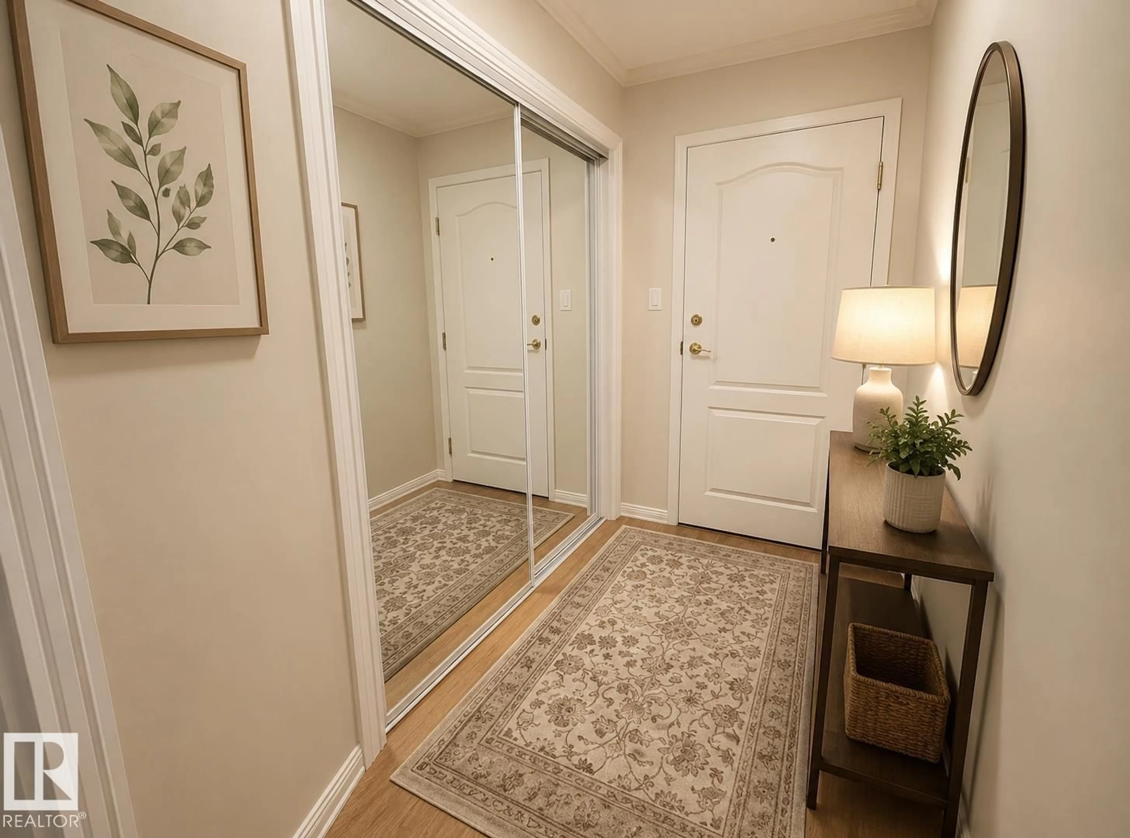 Indoor entryway for 302 - 8215 84 AV, Edmonton Alberta T6C4R2