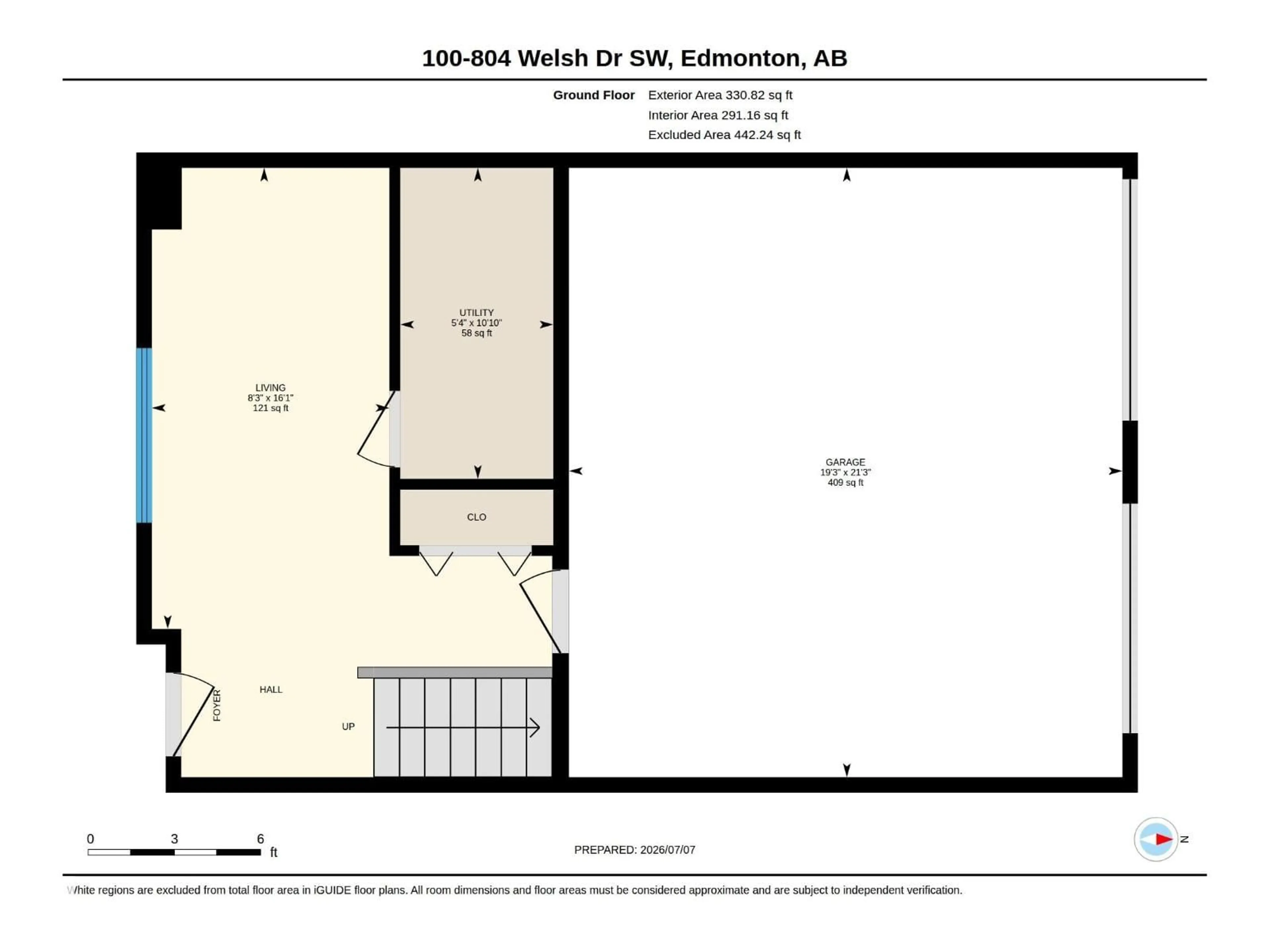 Floor plan for 804 - 100 WELSH DR, Edmonton Alberta T6X1Y8