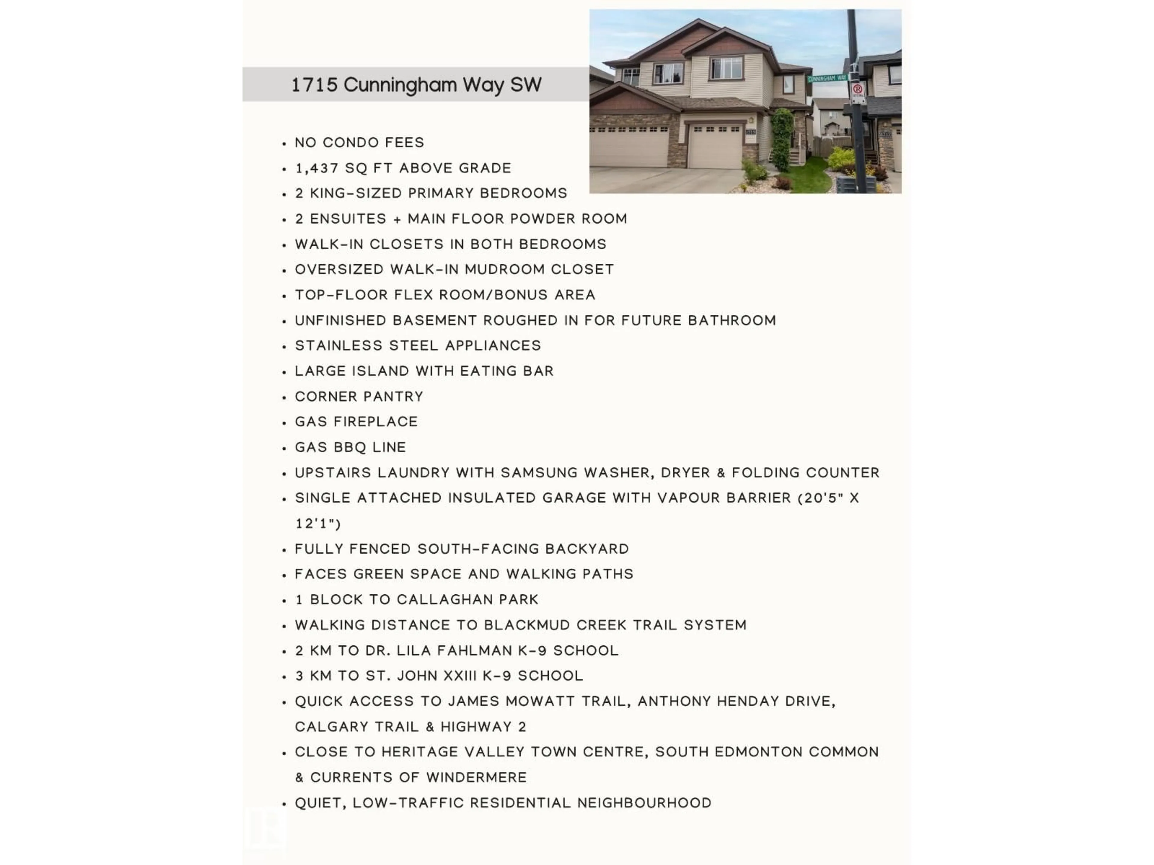 Unknown for 1715 CUNNINGHAM WY, Edmonton Alberta T6W0W4