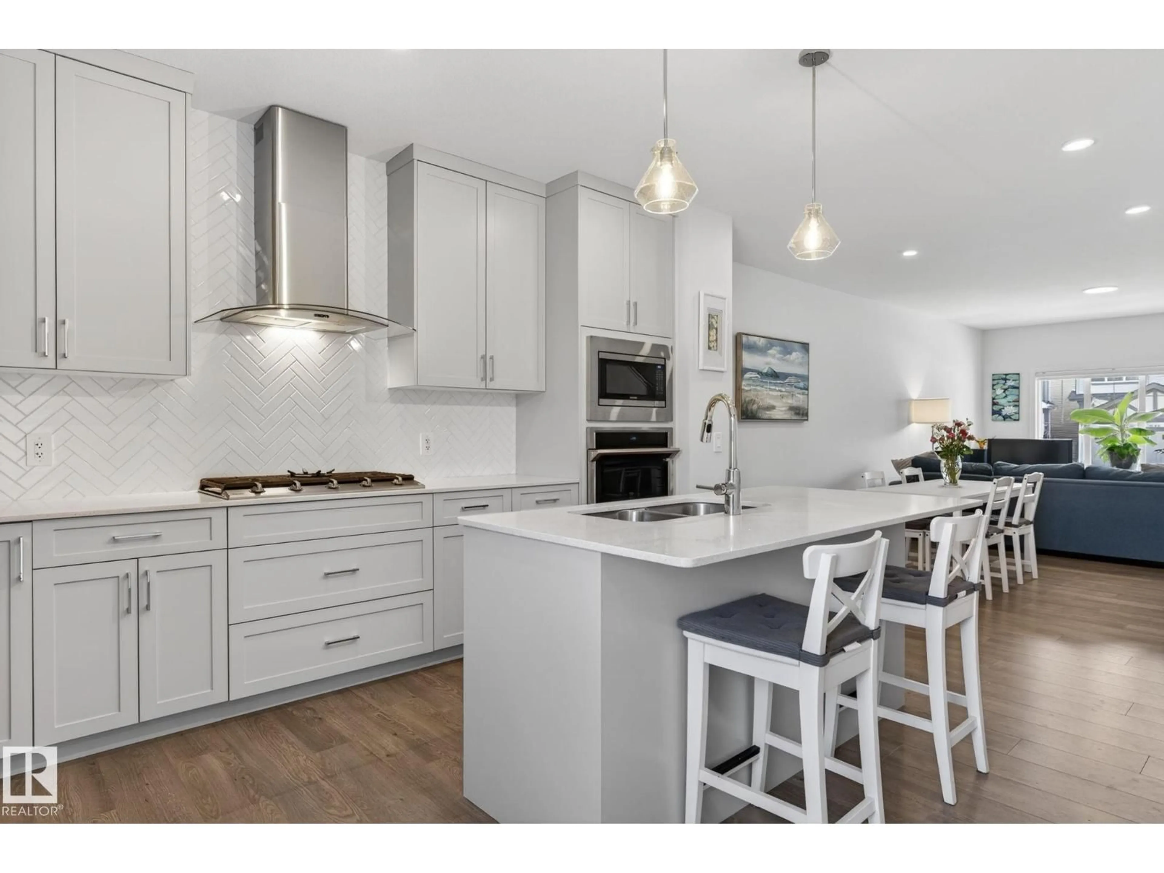 Open concept kitchen, unknown for NW - 3647 214 ST, Edmonton Alberta T6M1S3